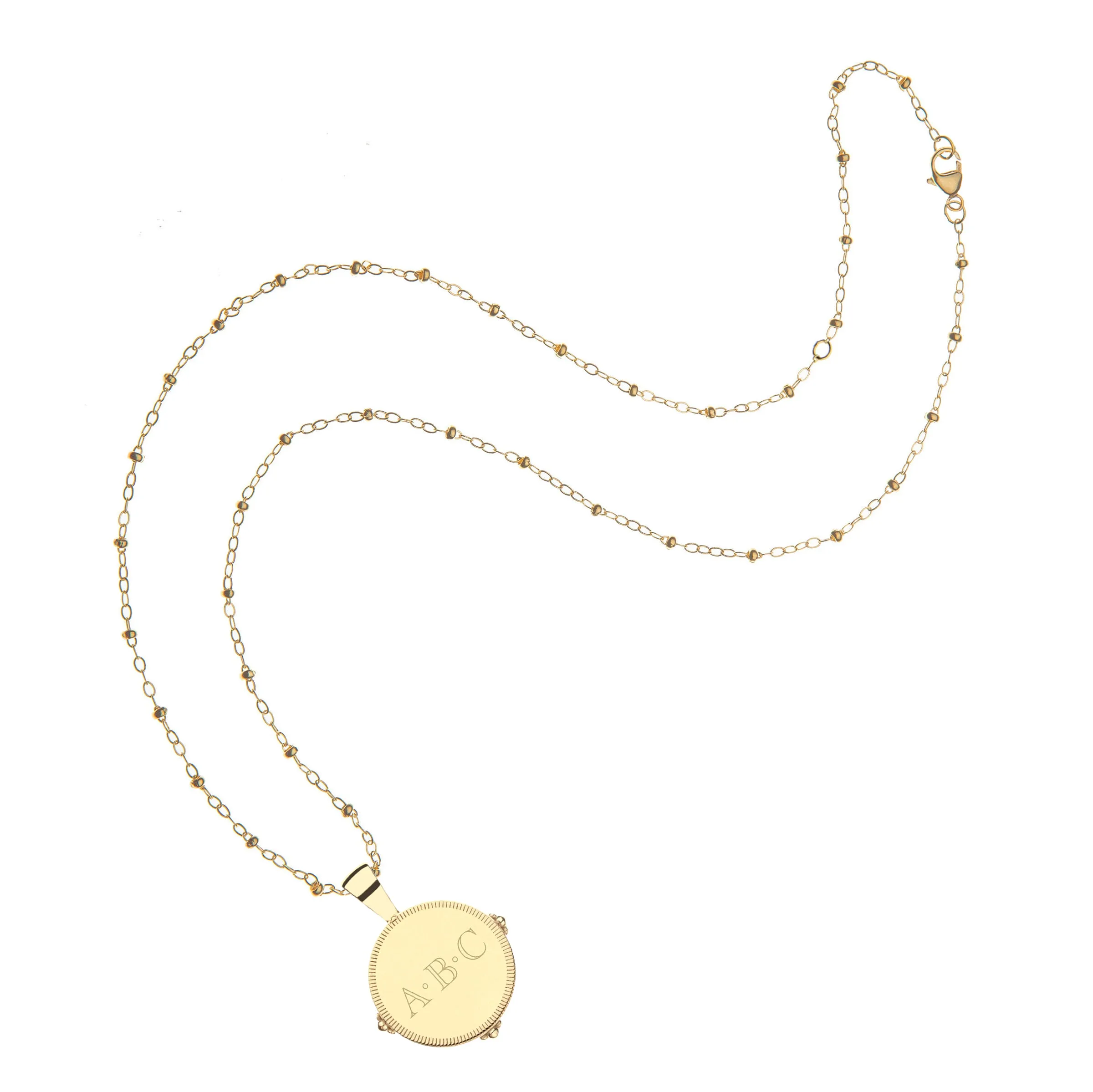 Personalized Petite Coin Pendant sold by Jane Win product image thumbnail 4