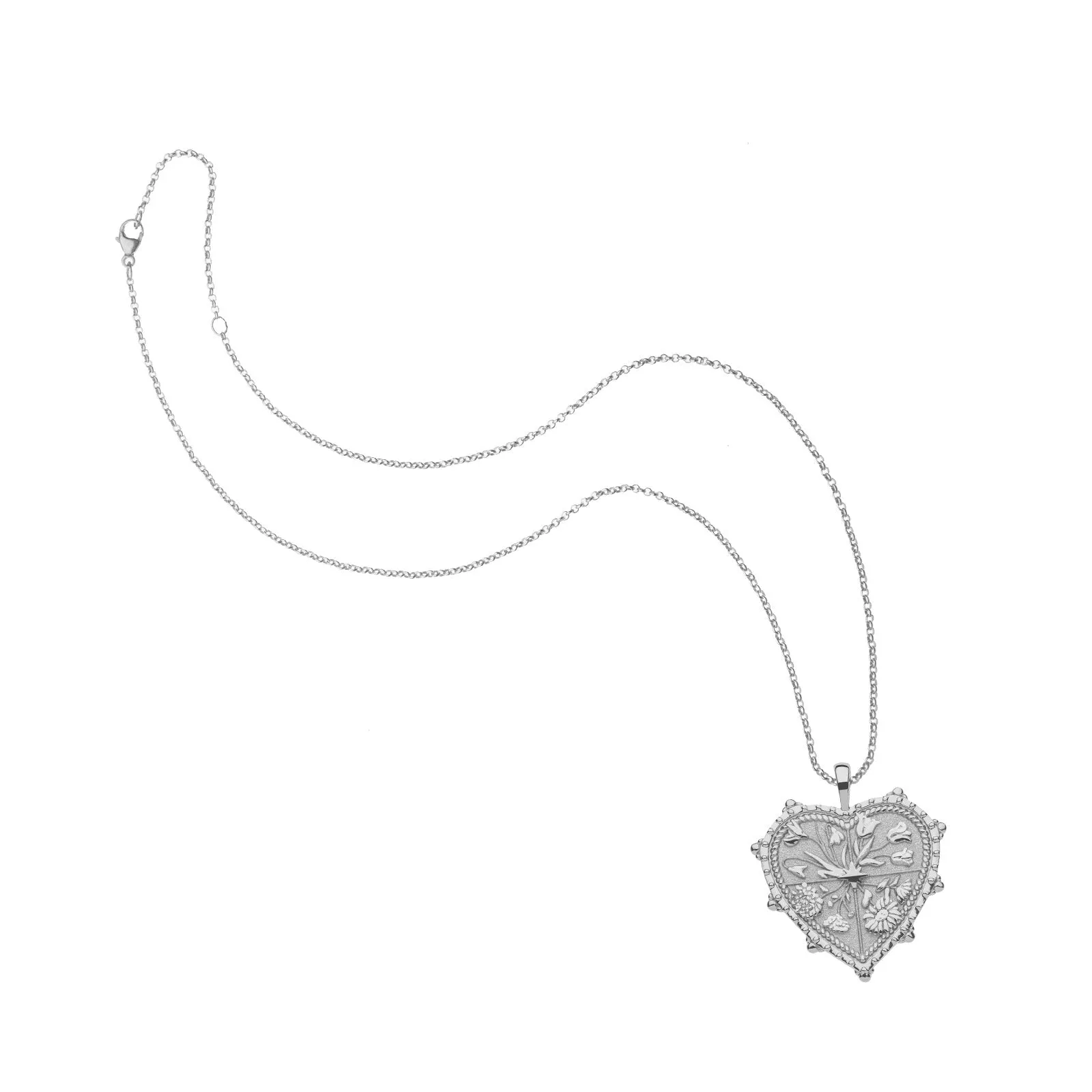 HOPE JW Heart Pendant in Silver sold by Jane Win product image thumbnail 3