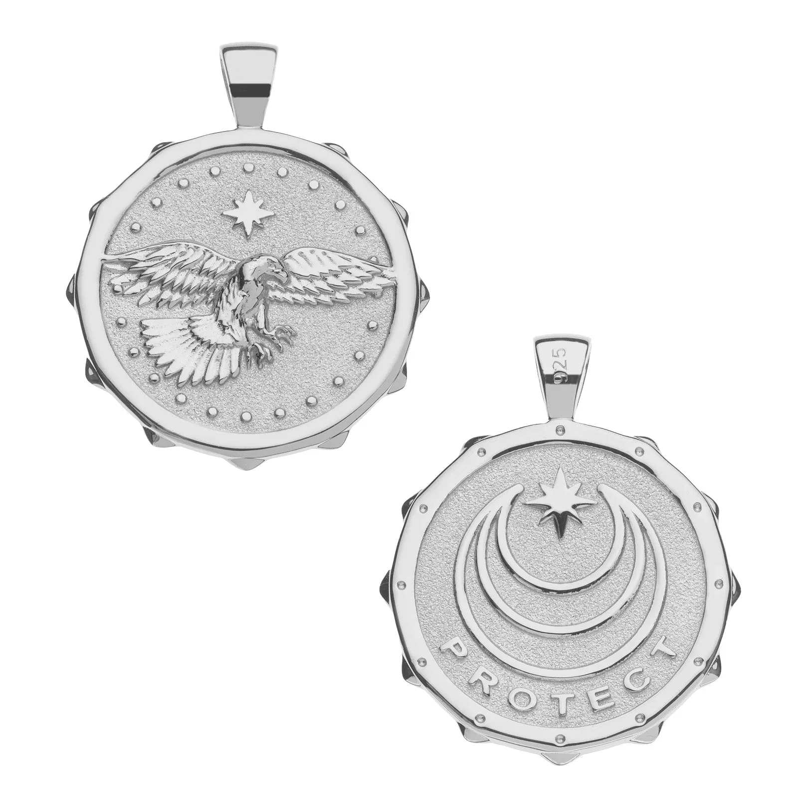 PROTECT Eagle JW Original Pendant Coin in Silver sold by Jane Win product image thumbnail 2