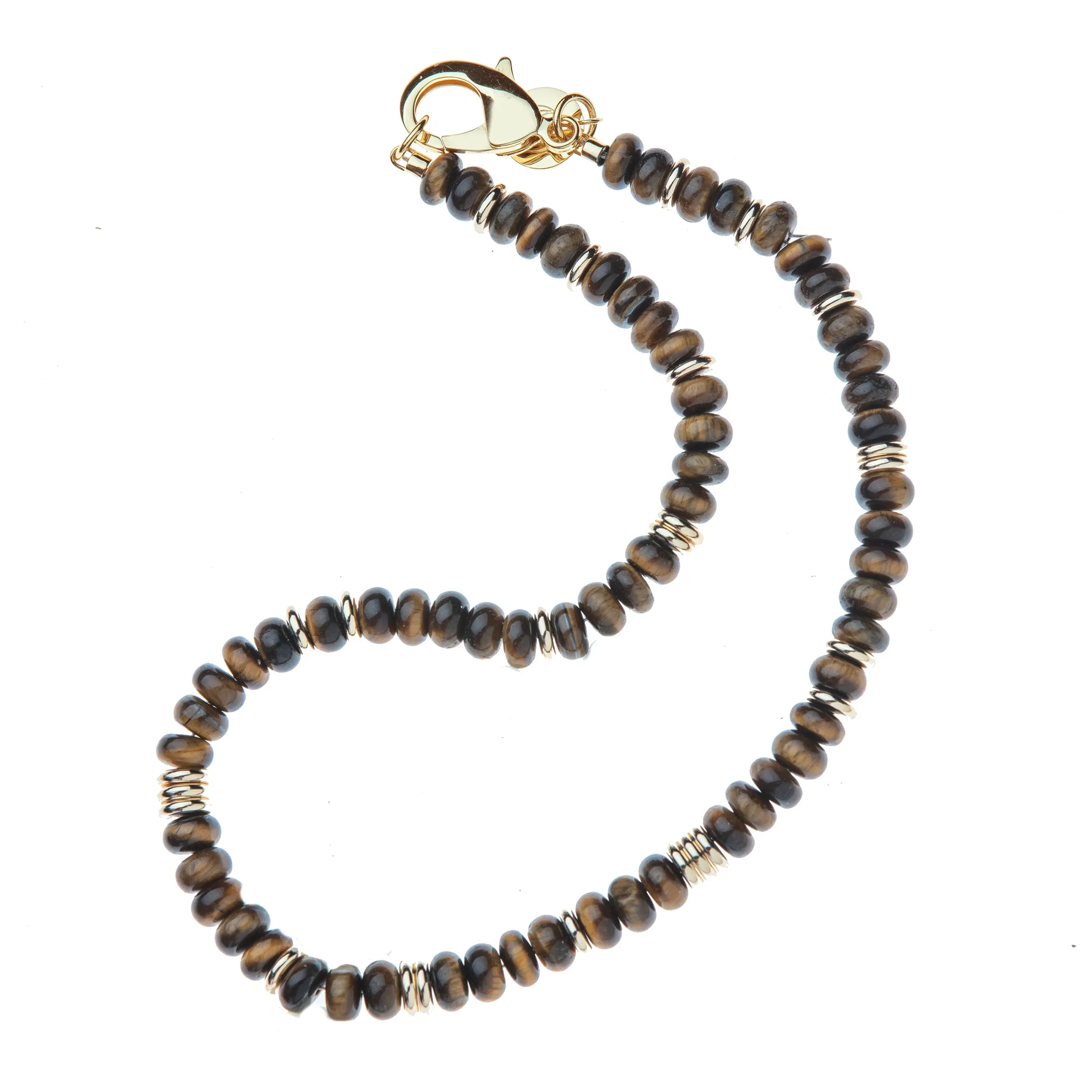 Gumdrop Beaded Necklace in Tiger's Eye sold by Jane Win product image thumbnail 3
