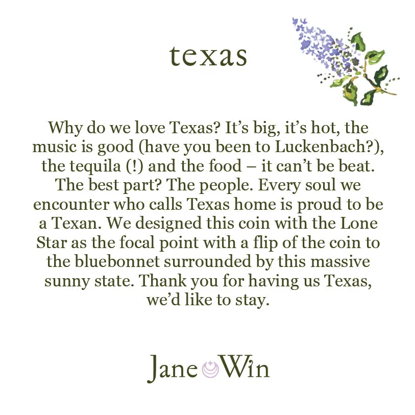 TEXAS JW Original Pendant Coin in Solid Gold sold by Jane Win product image thumbnail 3