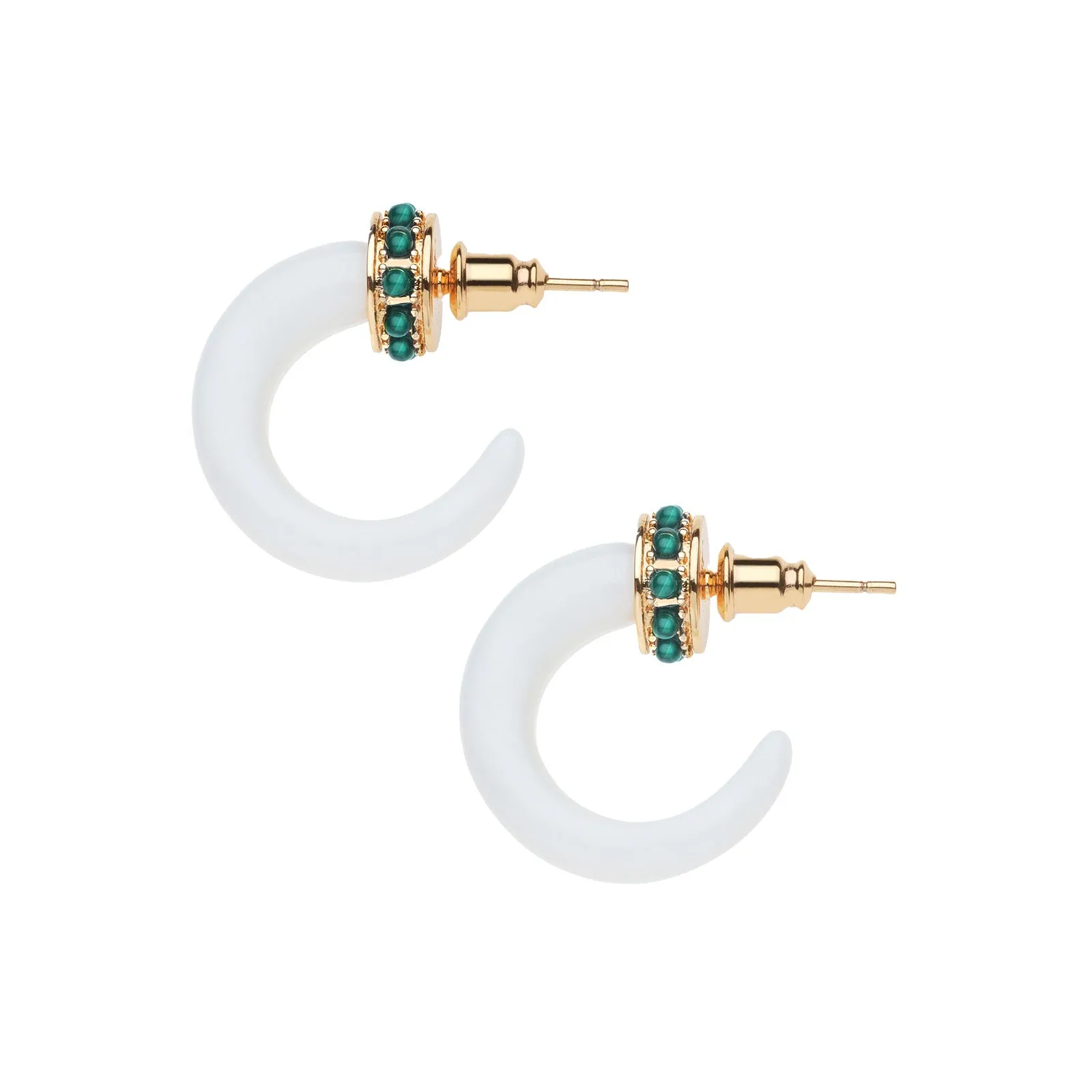 Carved with LOVE Bone Hoop Earrings sold by Jane Win