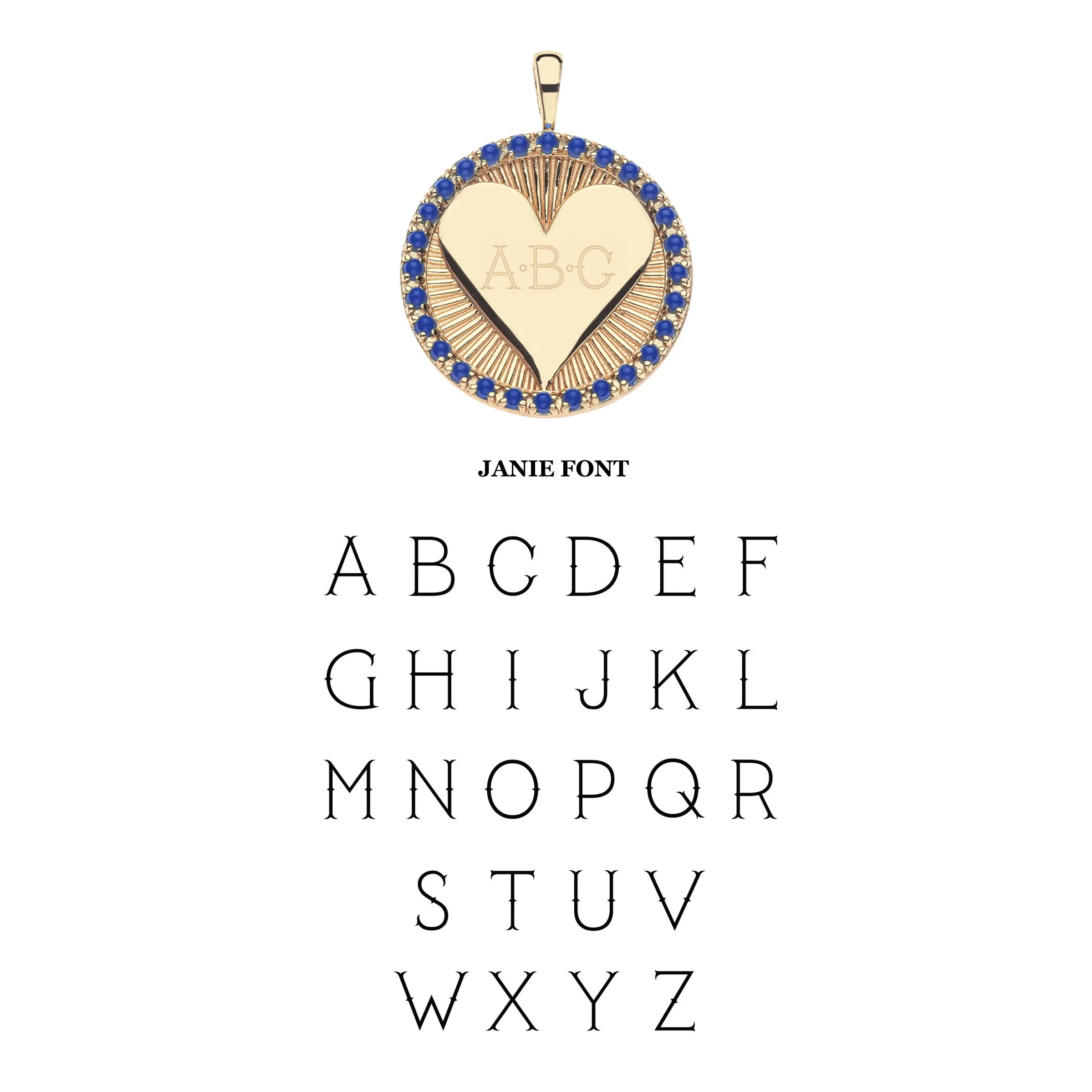 LOVE Embellished Hearts Find Me in Lapis sold by Jane Win product image thumbnail 5