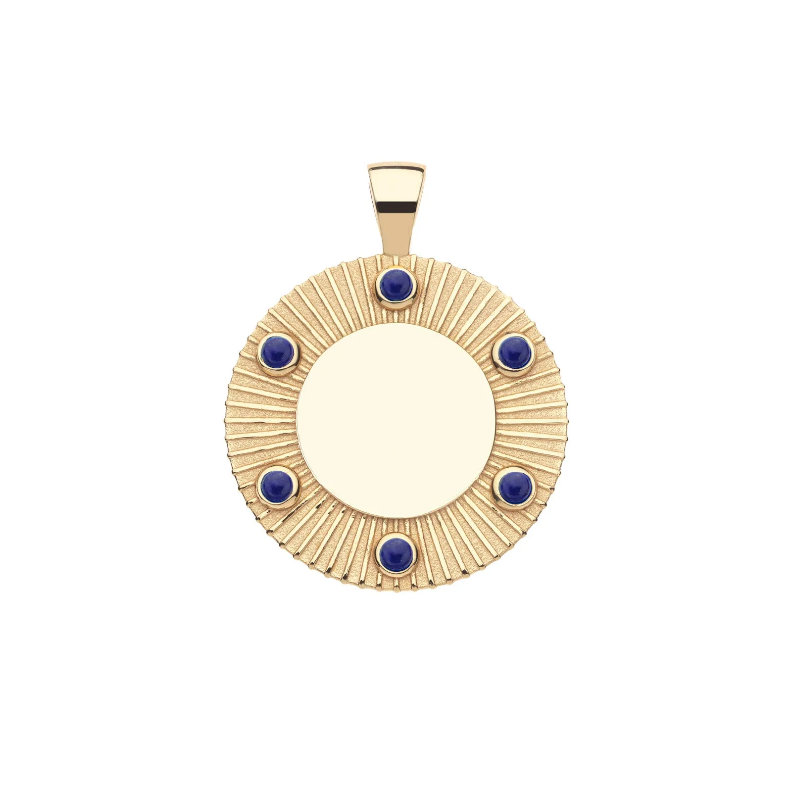 FOREVER Around The Sun Engravable Pendant in Lapis sold by Jane Win