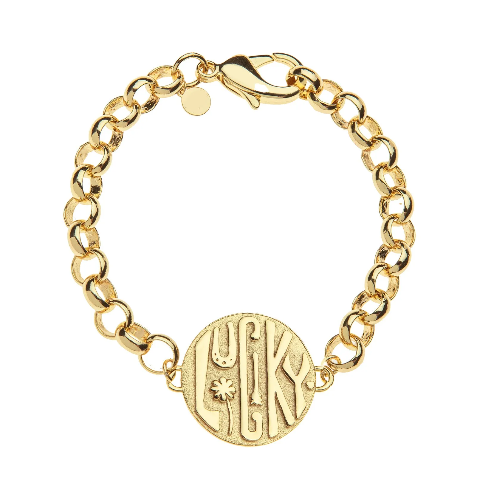 LUCKY Bonne Chance Disk Bracelet sold by Jane Win product image thumbnail 2