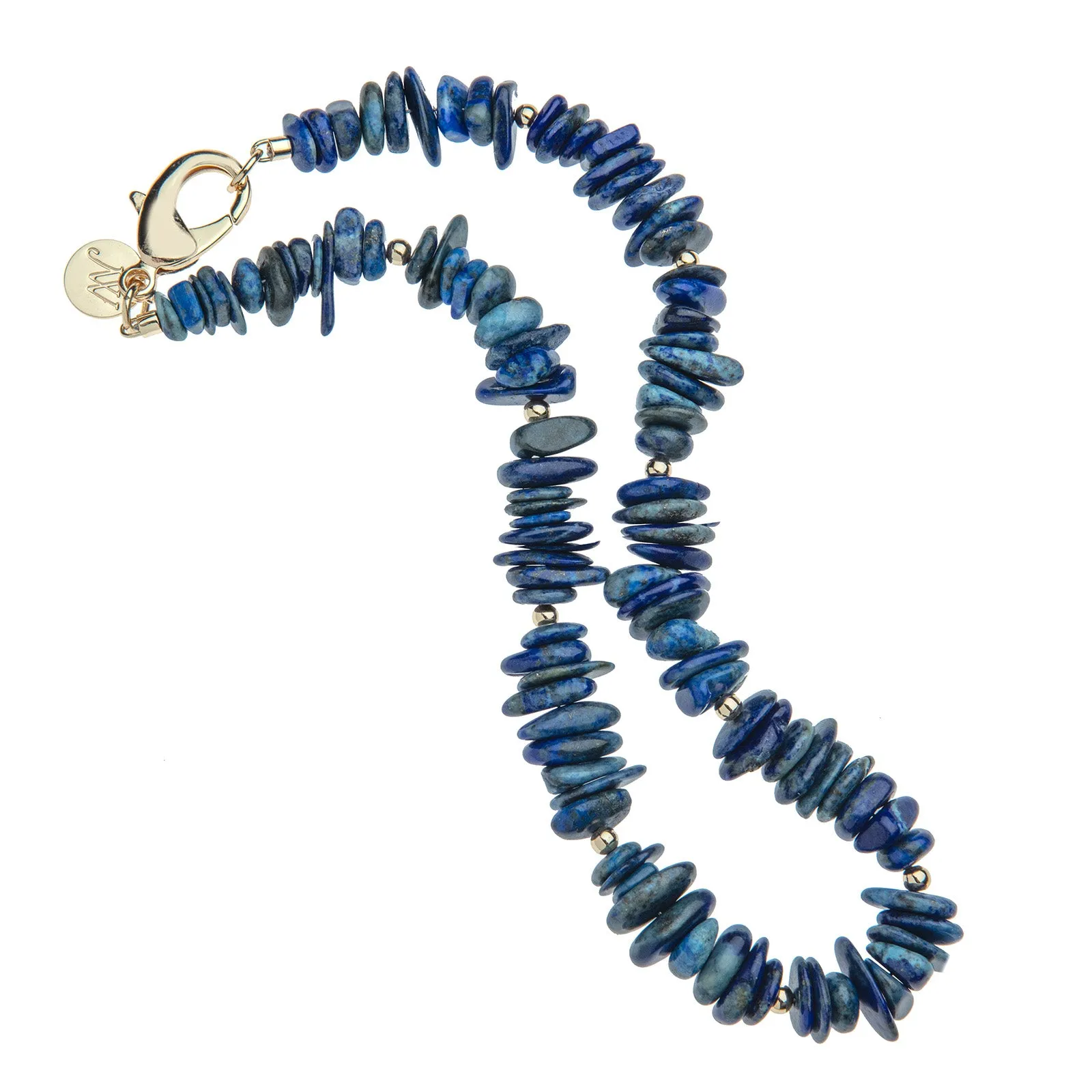 Lapis Natural Beaded Necklace sold by Jane Win product image thumbnail 3