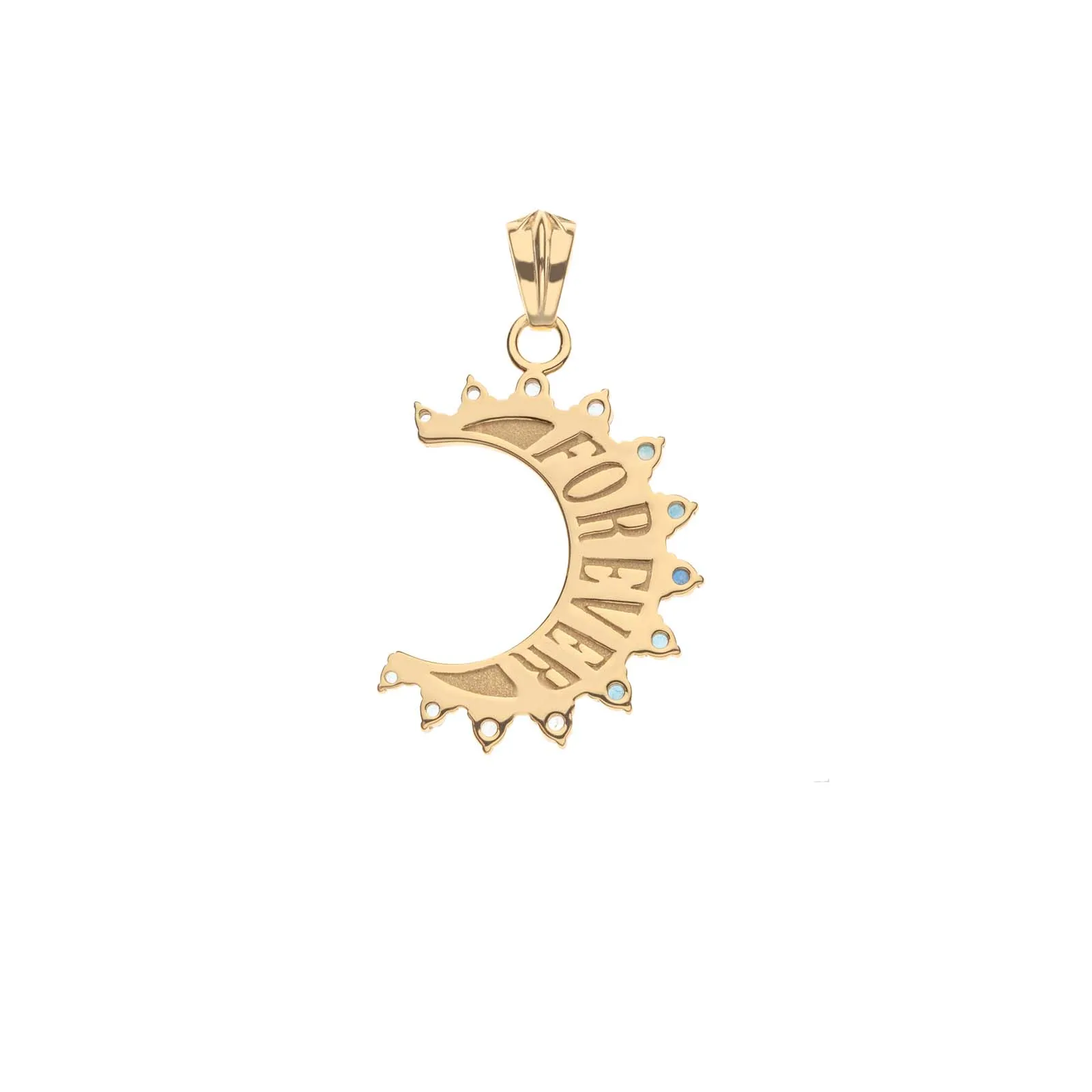 FOREVER Nightfall Onyx Crescent Moon Pendant sold by Jane Win product image thumbnail 2