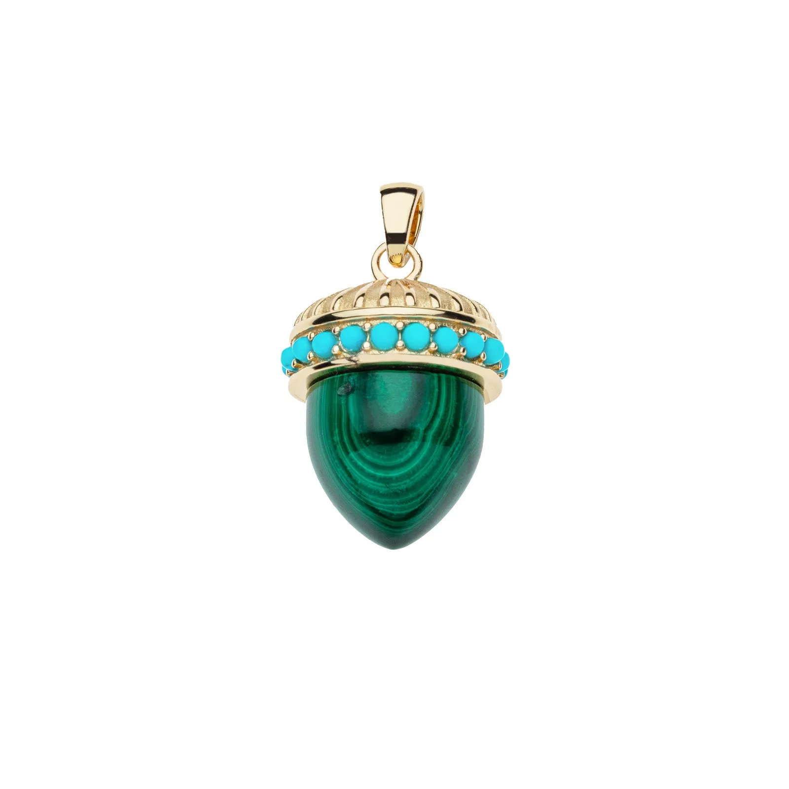 HOPE Acorn Pendant in Malachite sold by Jane Win