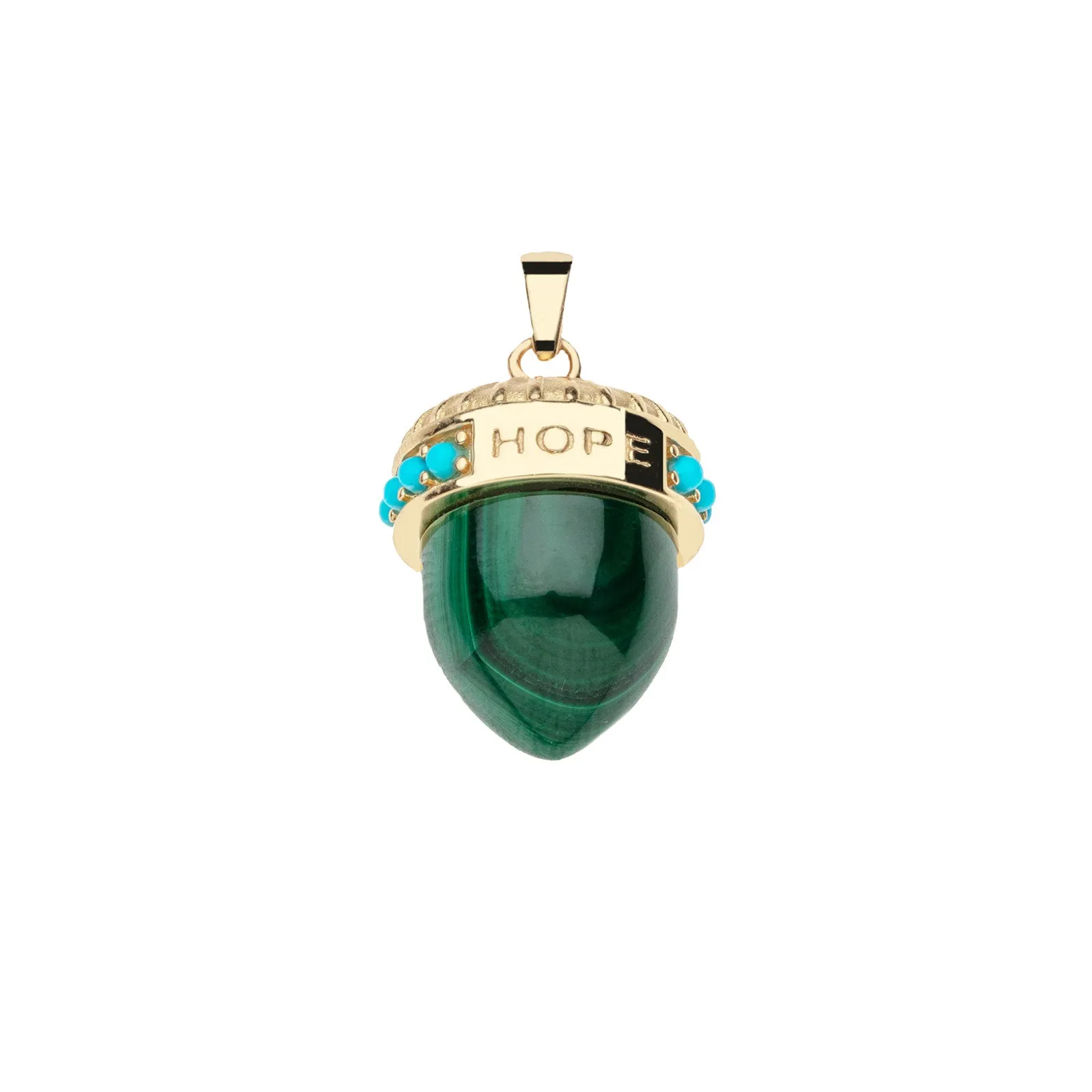 HOPE Acorn Pendant in Malachite sold by Jane Win product image thumbnail 2