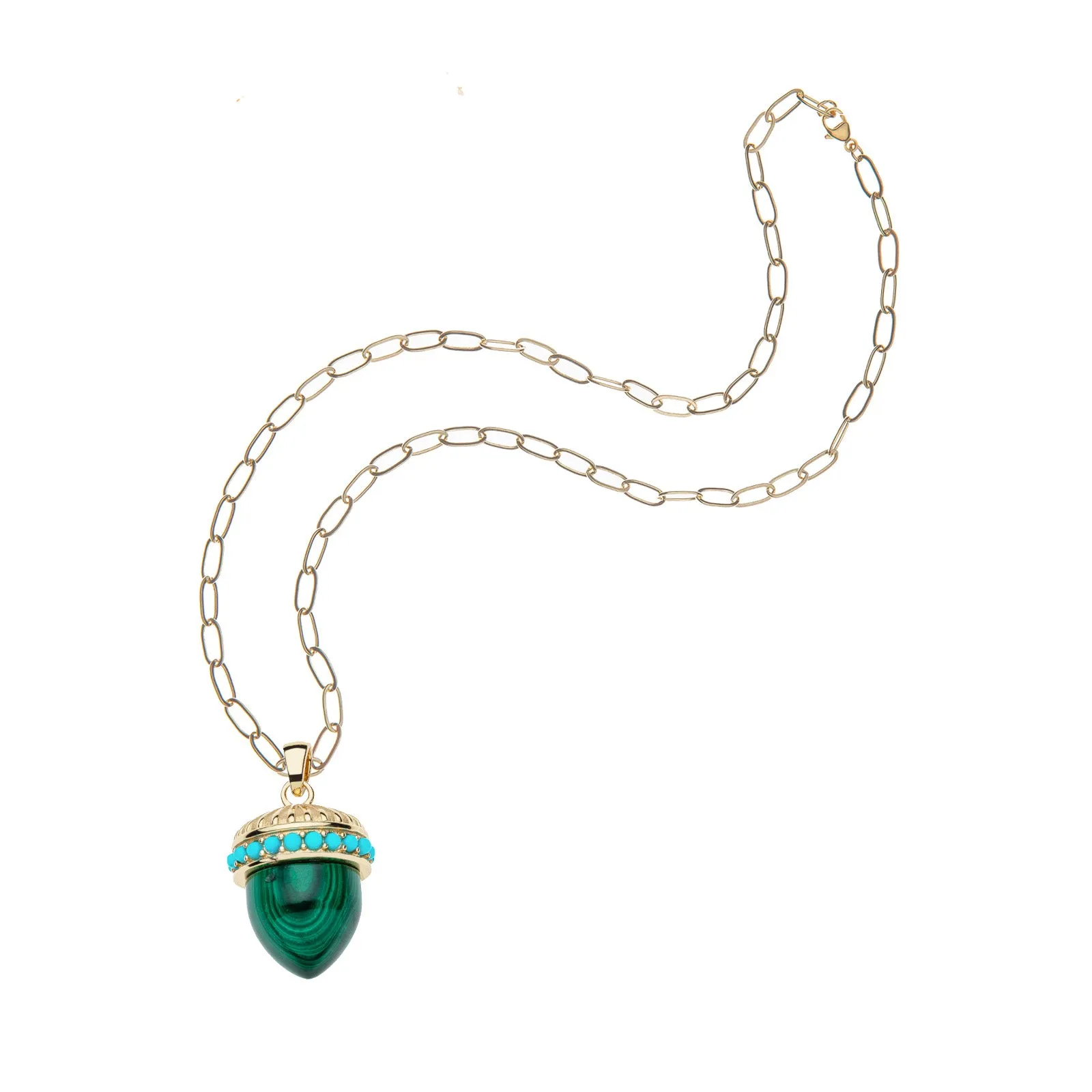 HOPE Acorn Pendant in Malachite sold by Jane Win product image thumbnail 5