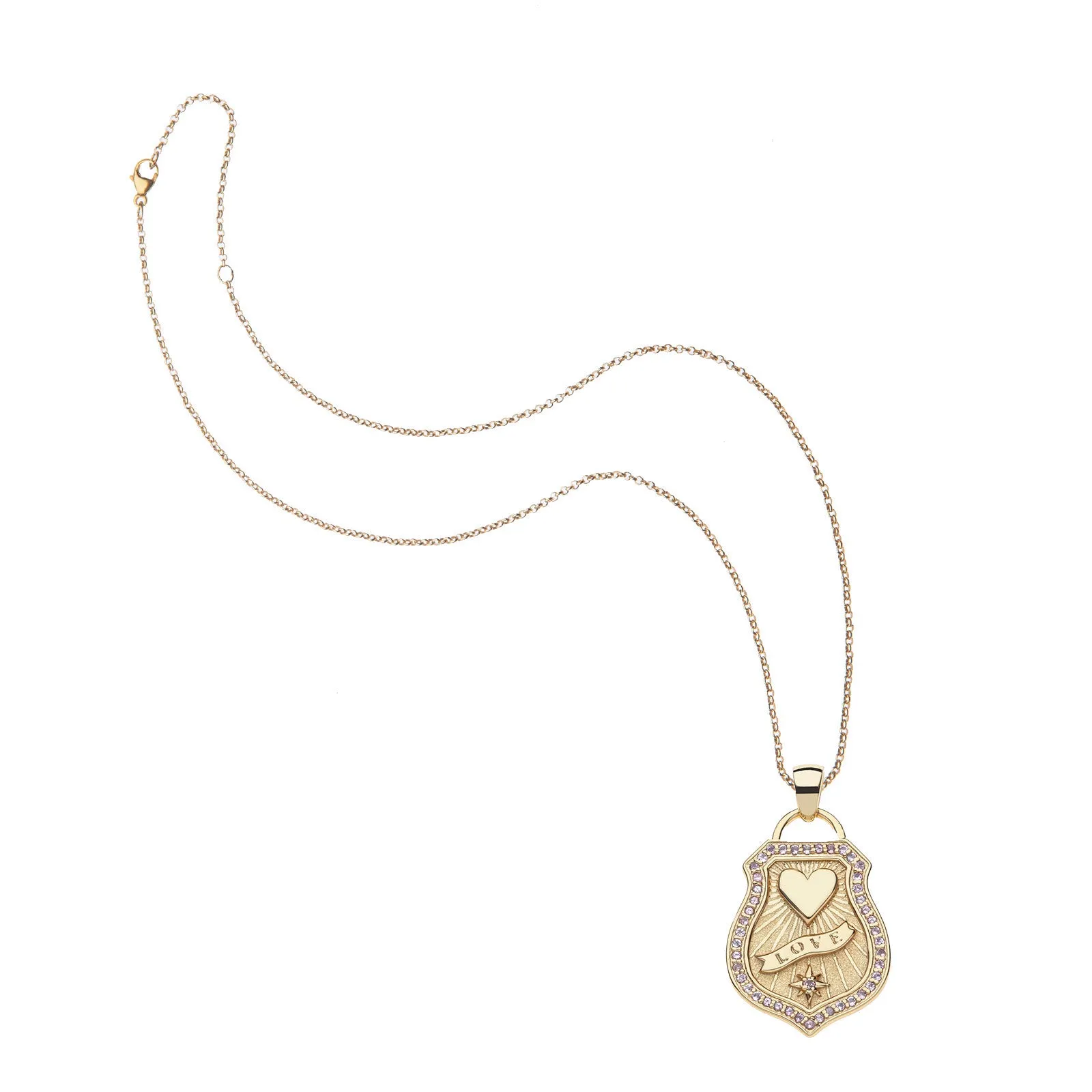 LOVE Shield Pendant sold by Jane Win product image thumbnail 4
