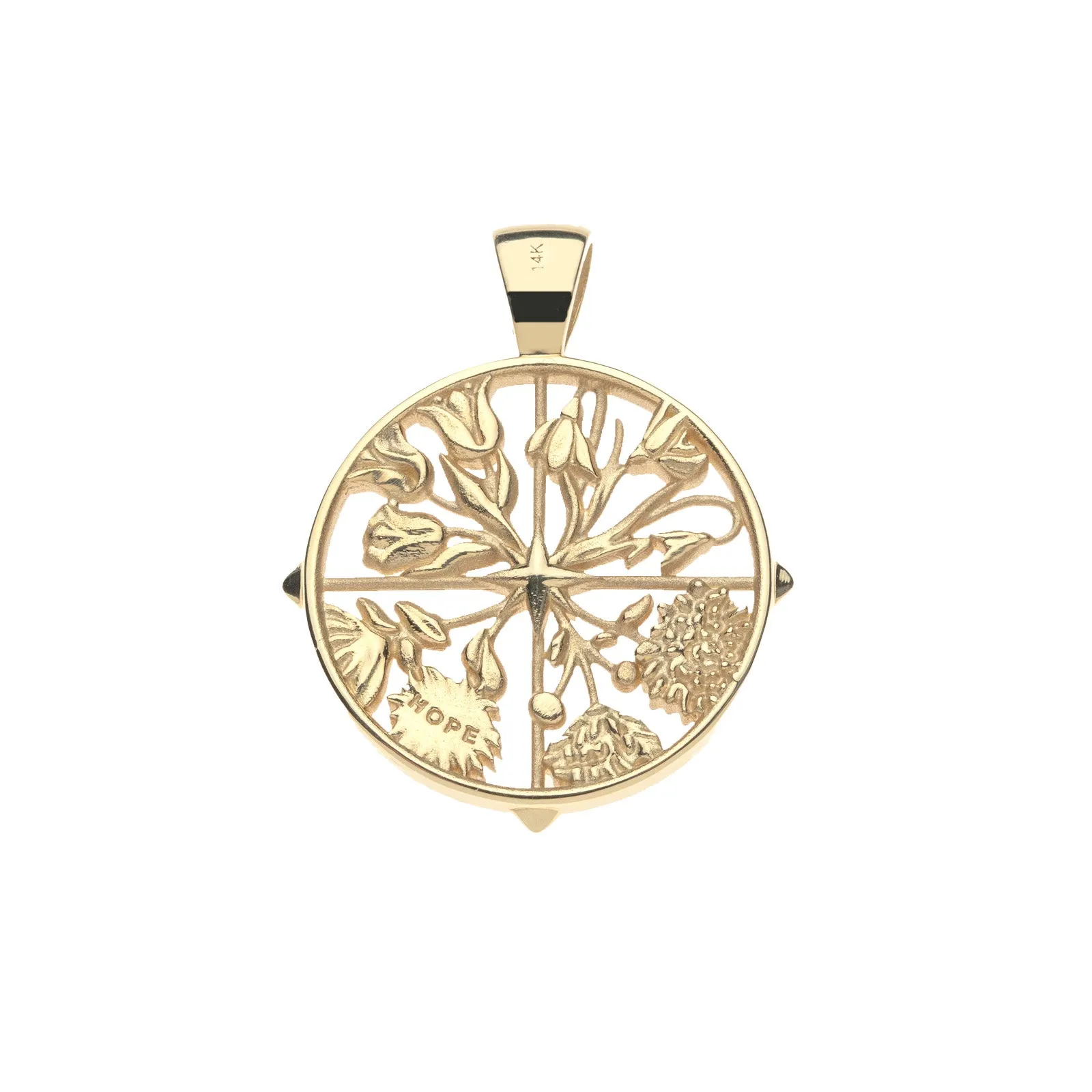 HOPE JW Cutout Pendant in Solid Gold sold by Jane Win product image thumbnail 2