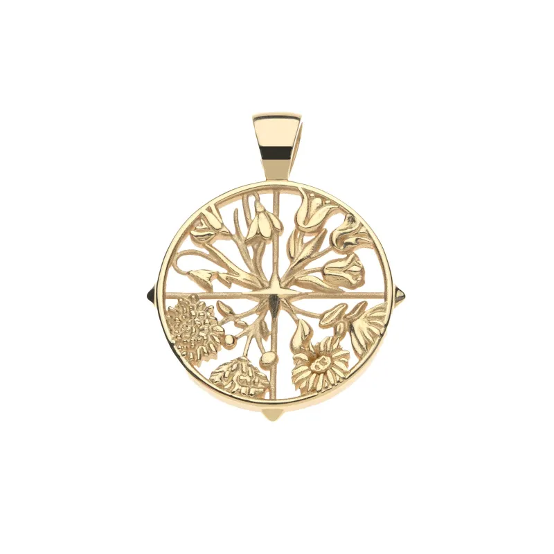 HOPE JW Cutout Pendant in Solid Gold sold by Jane Win
