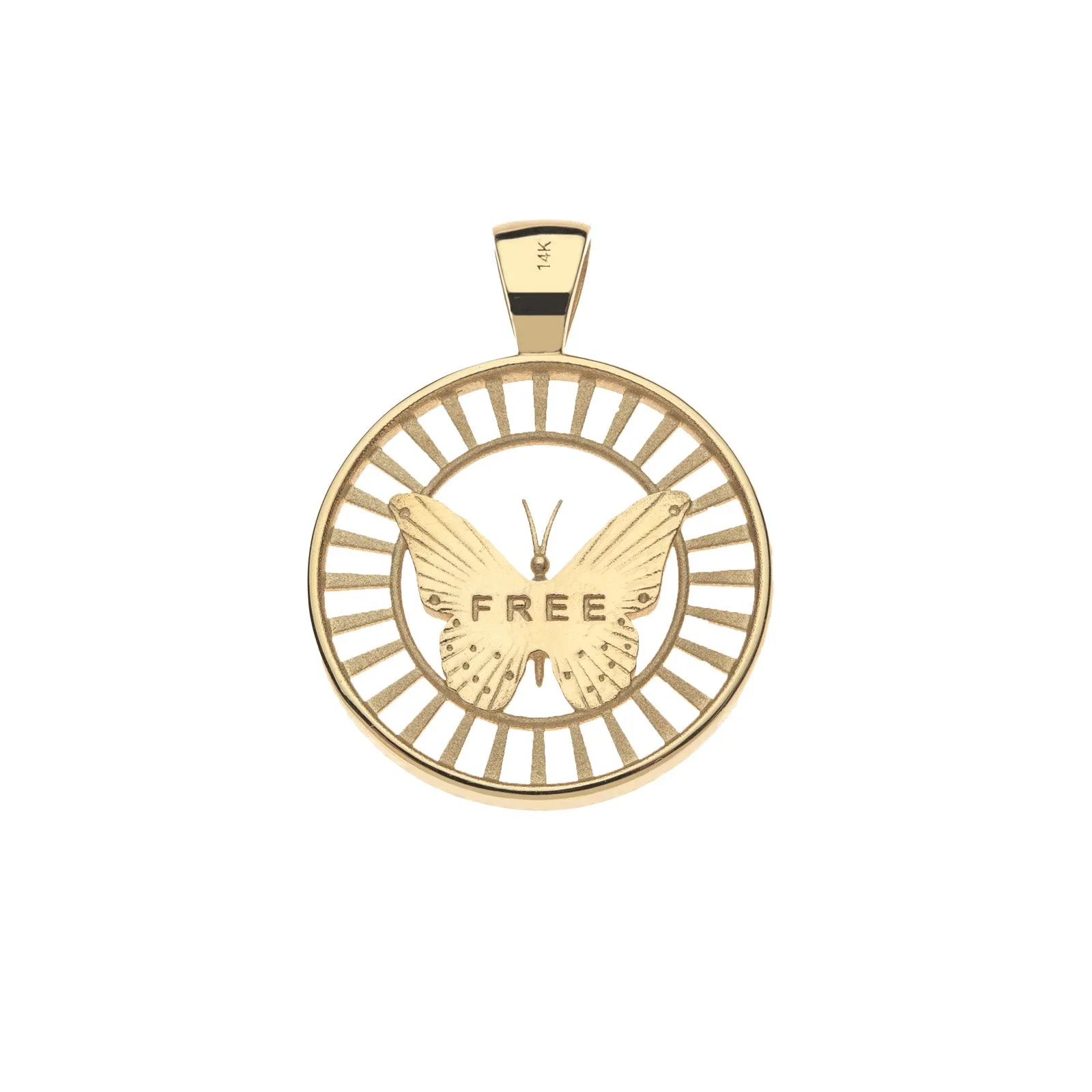 FREE JW Cutout Pendant in Solid Gold sold by Jane Win product image thumbnail 2