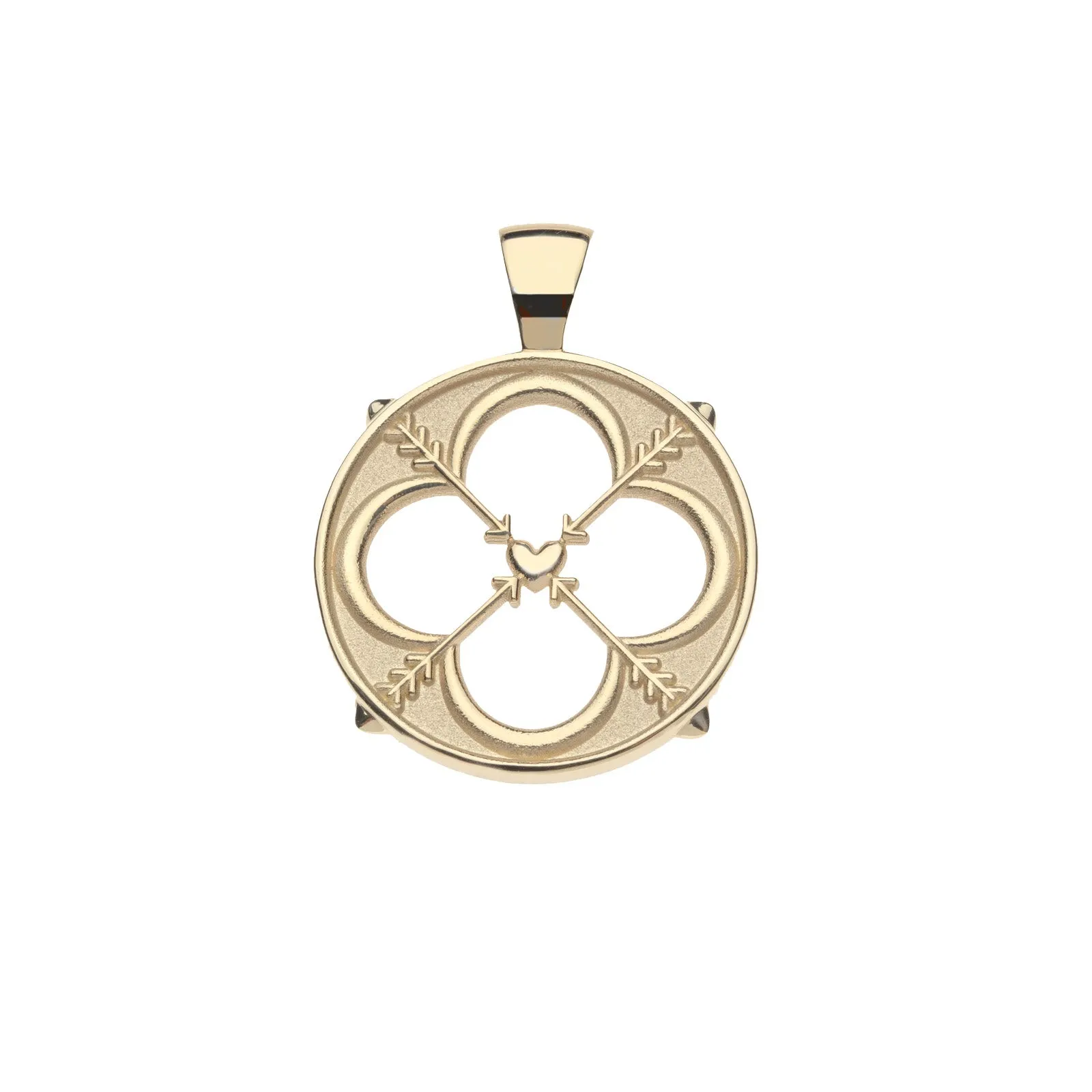 LOVE JW Cutout Pendant in Solid Gold sold by Jane Win