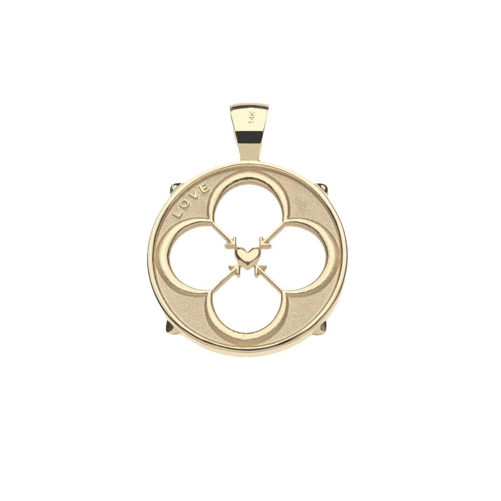 LOVE JW Cutout Pendant in Solid Gold sold by Jane Win product image thumbnail 2