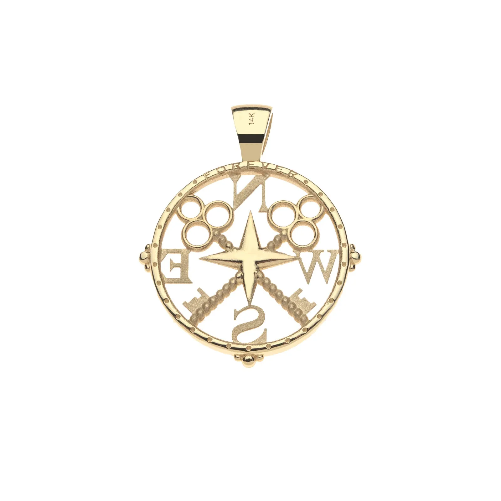 FOREVER JW Original Cutout Pendant Coin in Solid Gold sold by Jane Win product image thumbnail 2