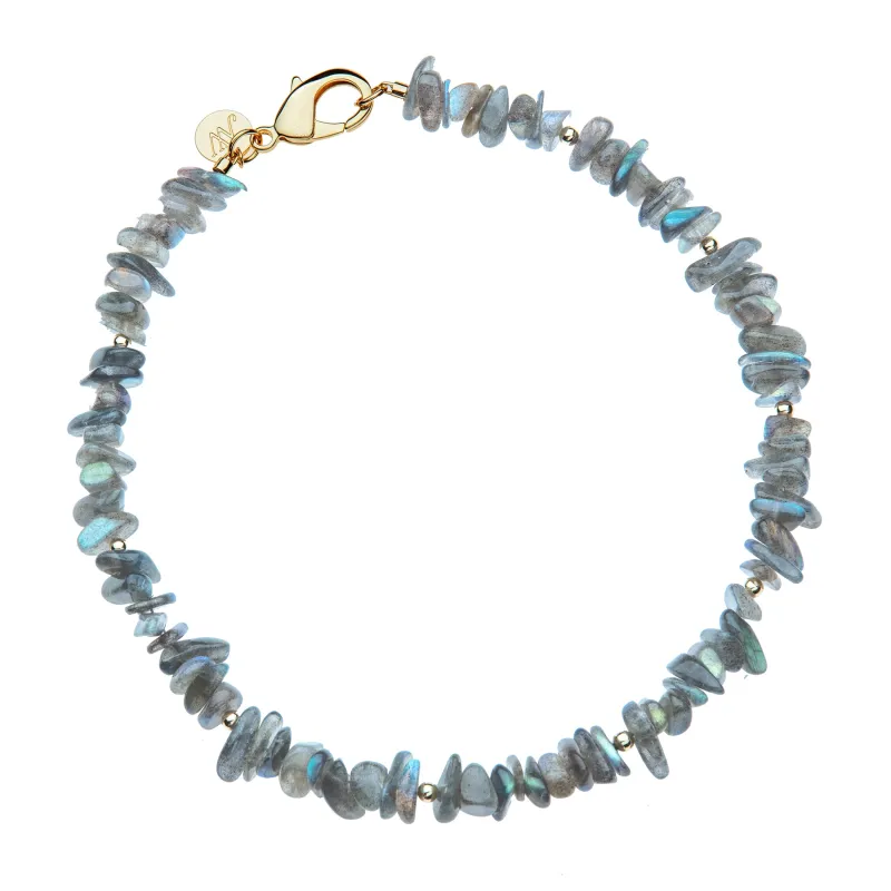 Labradorite Natural Beaded Necklace sold by Jane Win