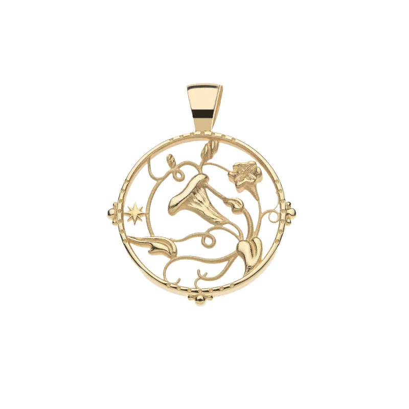 GRACE JW Cutout Pendant in Solid Gold sold by Jane Win