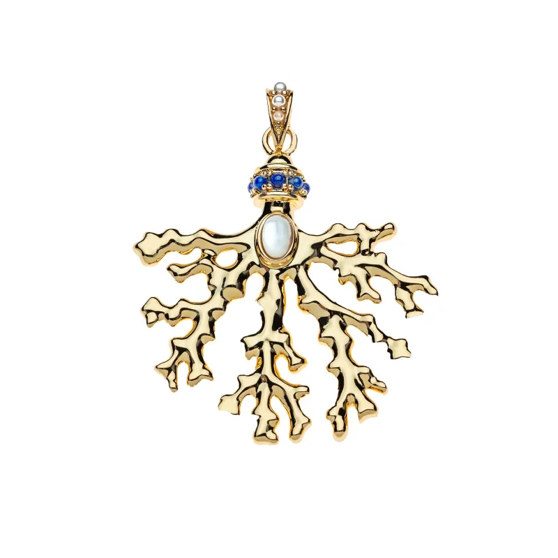 STRONG Embellished Coral Pendant made by Jane Win