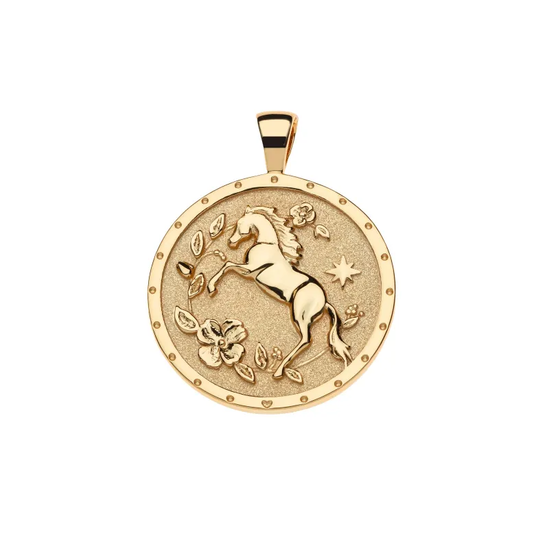 COURAGE Year of the Horse Pendant Coin sold by Jane Win