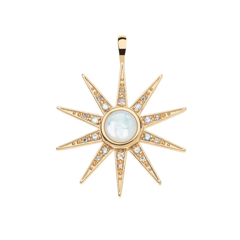 LUCKY Sparkling Supernova Pendant in Mother Of Pearl sold by Jane Win