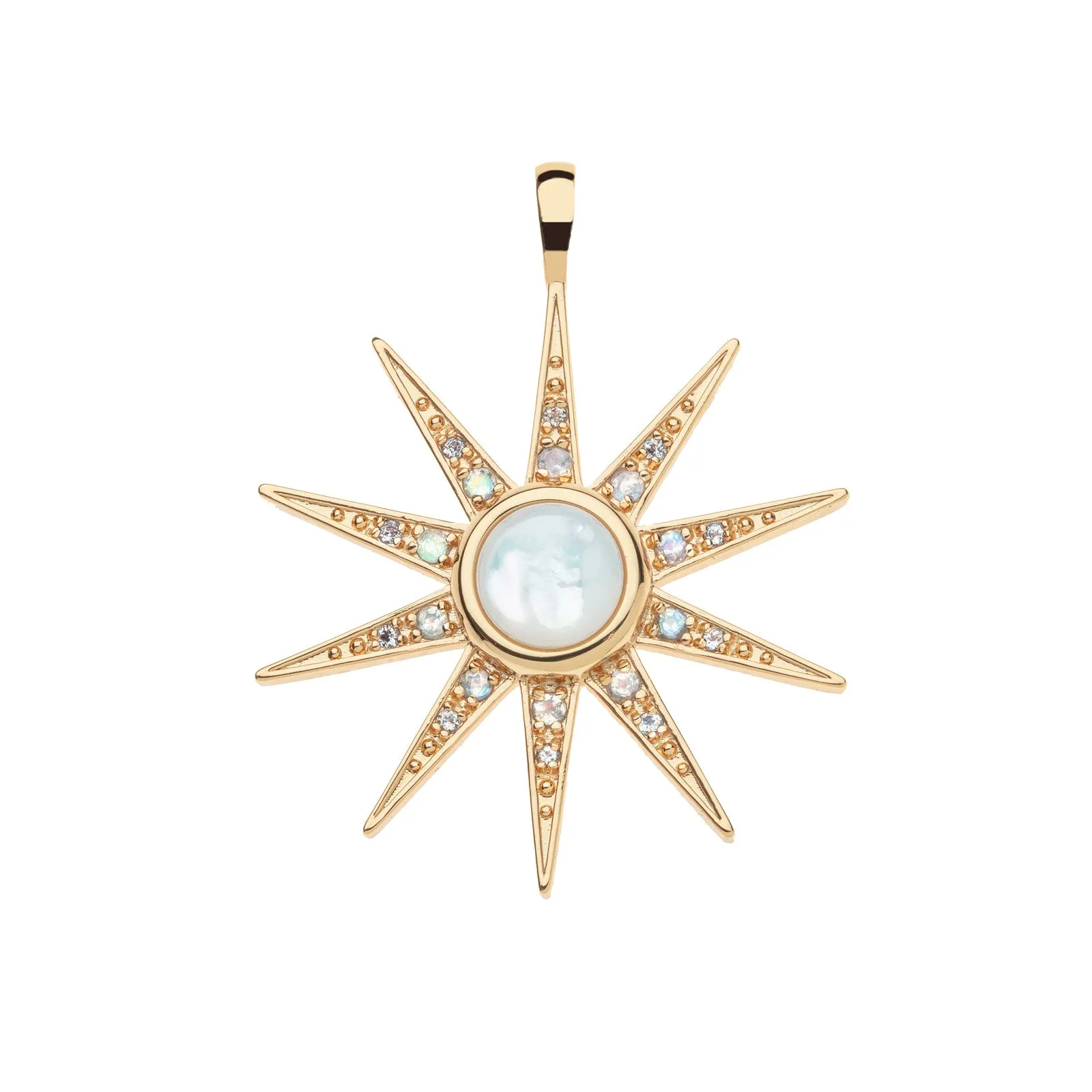 LUCKY Sparkling Supernova Pendant in Mother Of Pearl sold by Jane Win