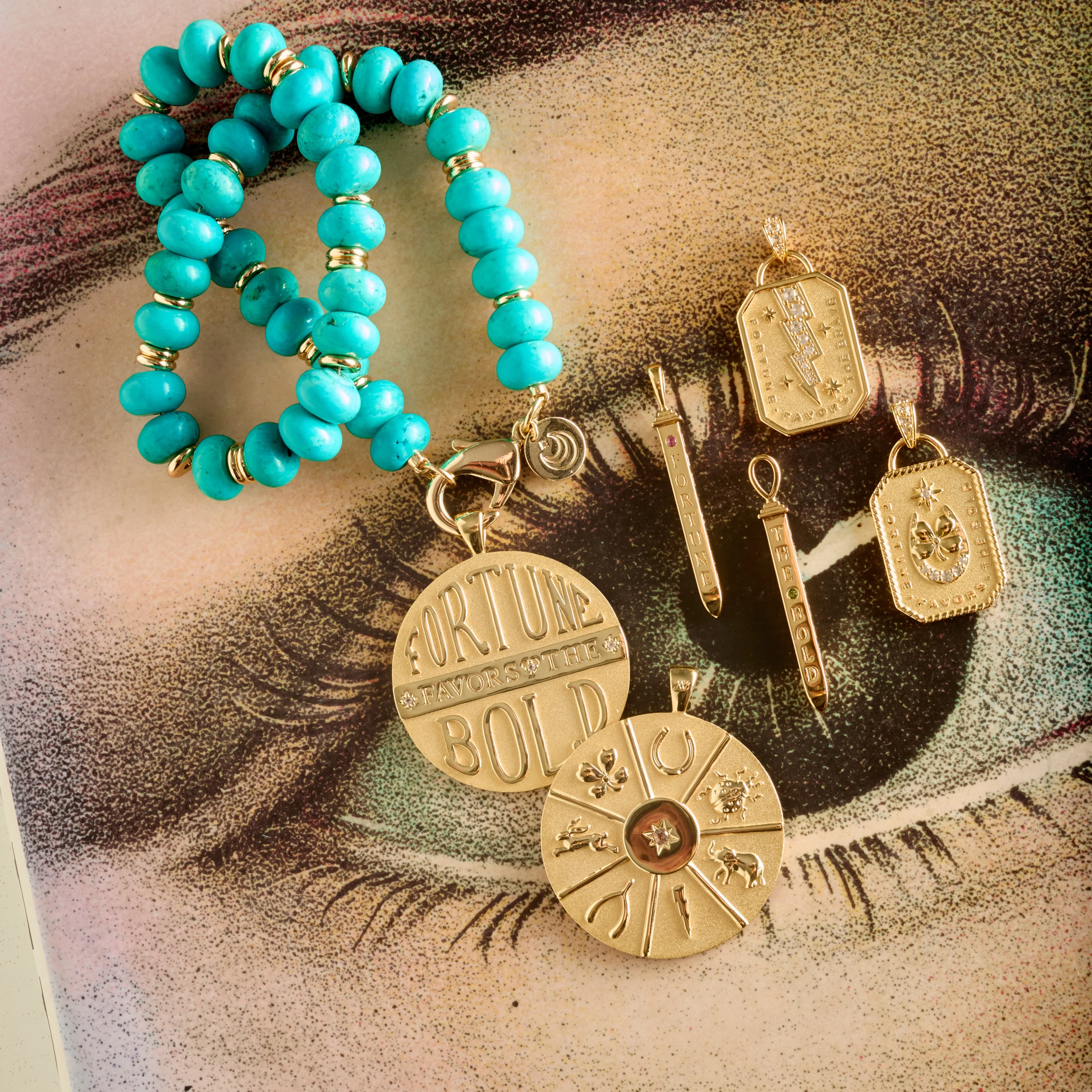 STRONG Stone Collector Turquoise Beaded Necklace SALE sold by Jane Win product image thumbnail 3