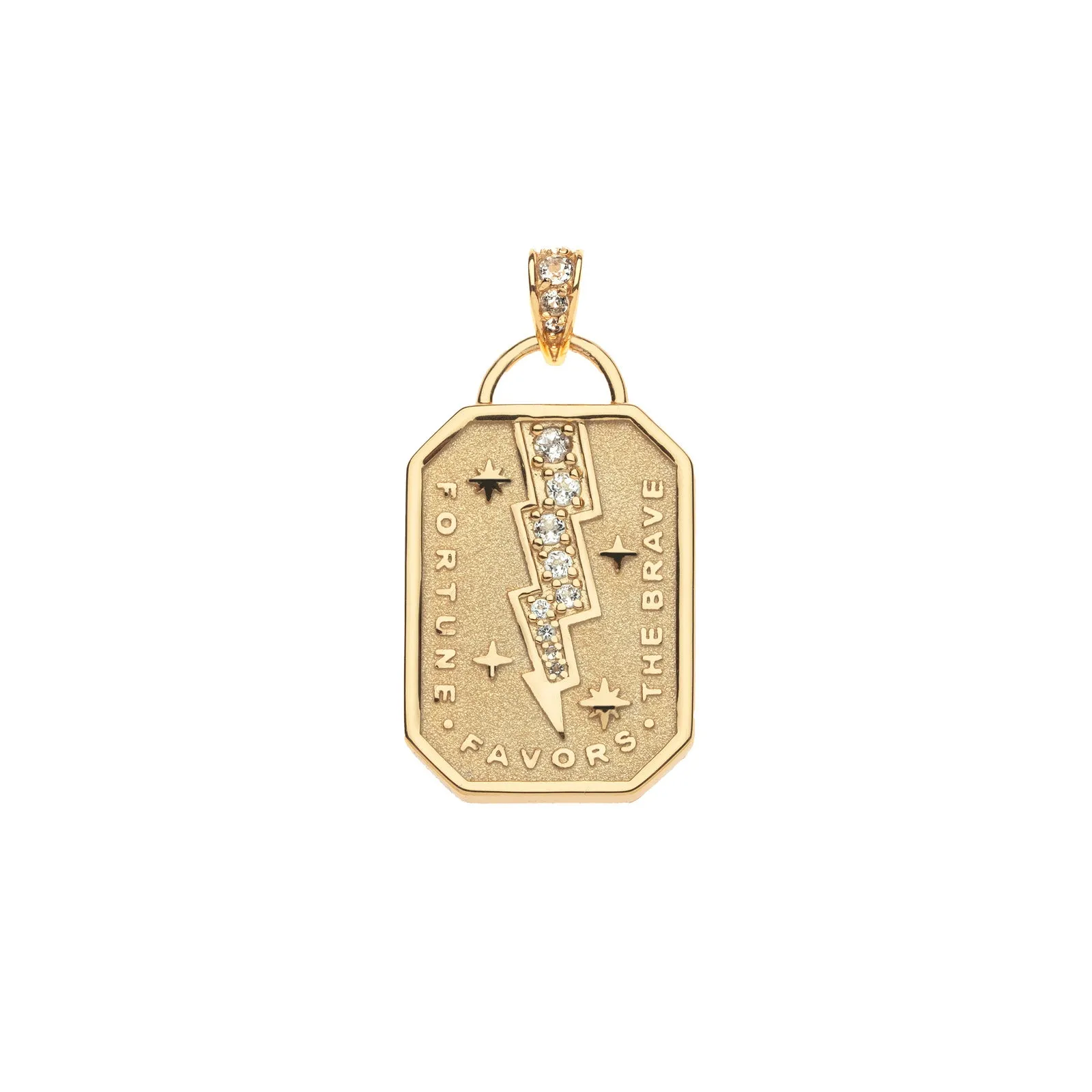 LUCKY Bold and The Brave Dogtag Pendant sold by Jane Win