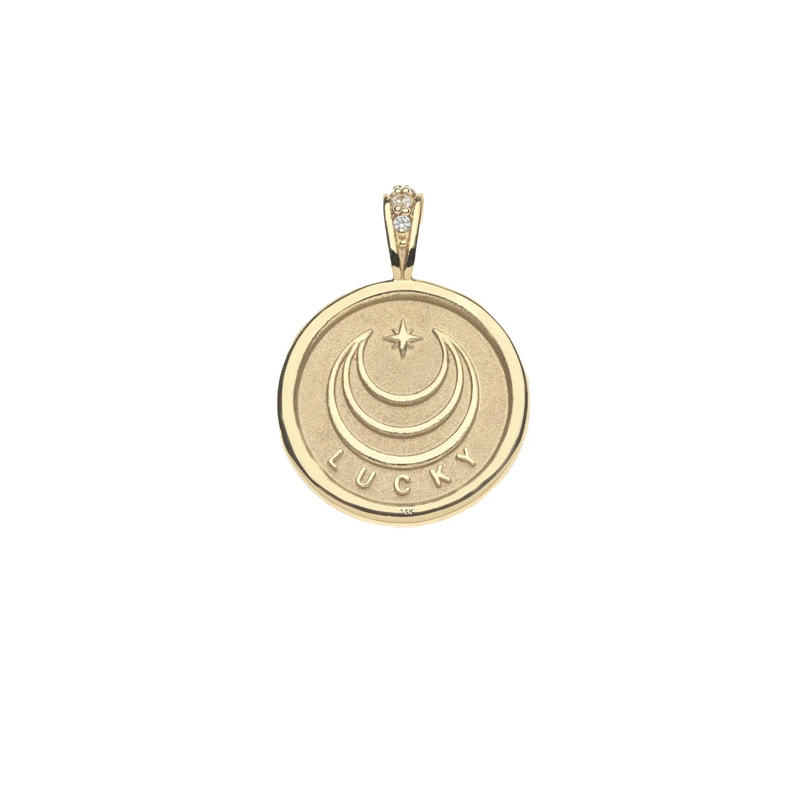 LUCKY Field of Clovers Coin in Solid Gold sold by Jane Win product image thumbnail 2