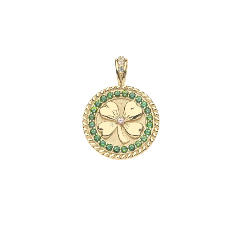 LUCKY Field of Clovers Coin in Solid Gold sold by Jane Win