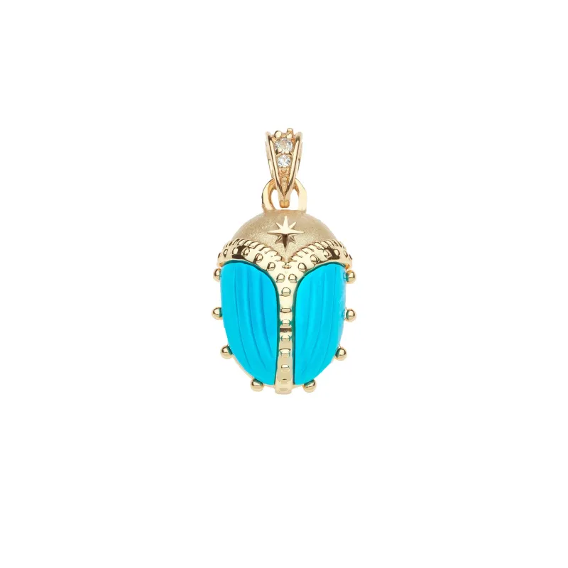 PROTECT Guardian Scrab Pendant in Turquoise made by Jane Win