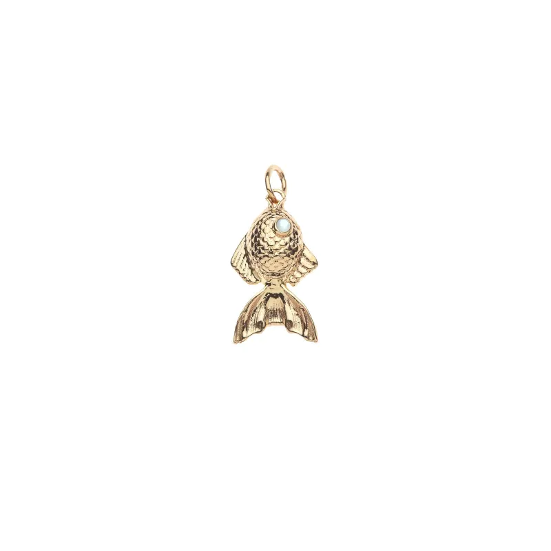STRONG Goldfish Charm in Solid Gold made by Jane Win