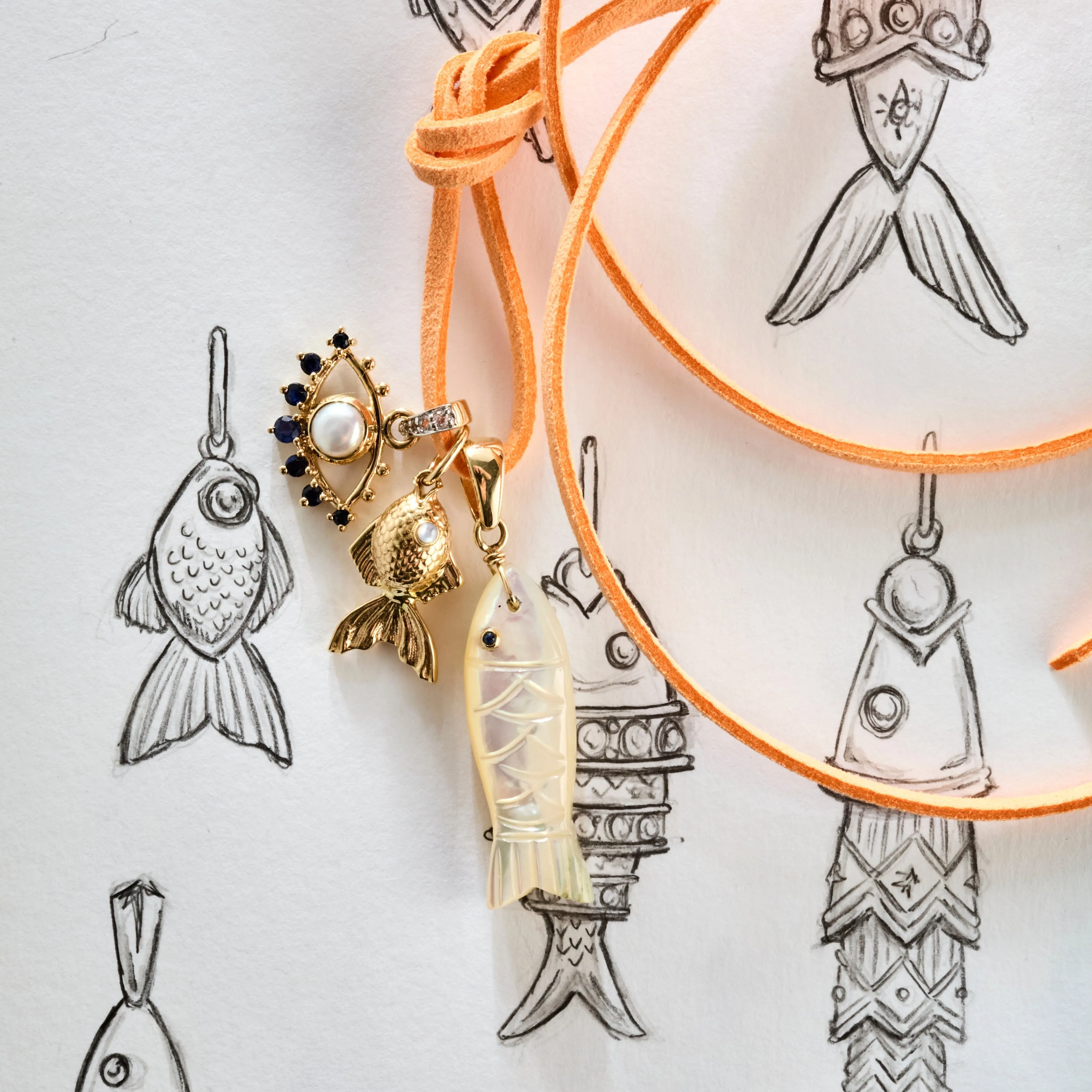 STRONG Goldfish Charm in Solid Gold sold by Jane Win product image thumbnail 3