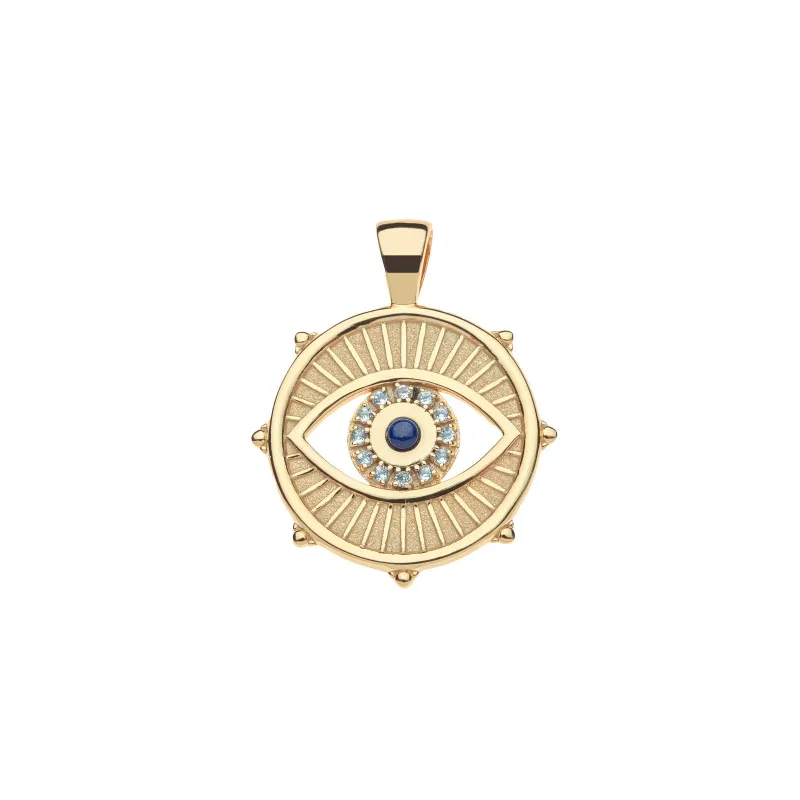 PROTECT With an Open Eye Coin Pendant made by Jane Win