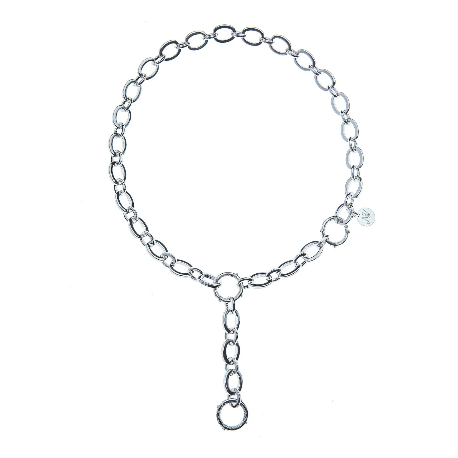 Lariat Multi-Style Chunky Link Chain in Silver SALE sold by Jane Win product image thumbnail 2
