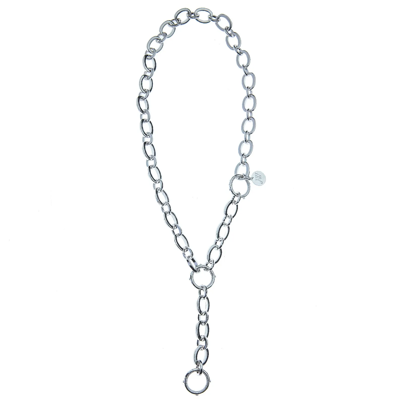 Lariat Multi-Style Chunky Link Chain in Silver SALE sold by Jane Win