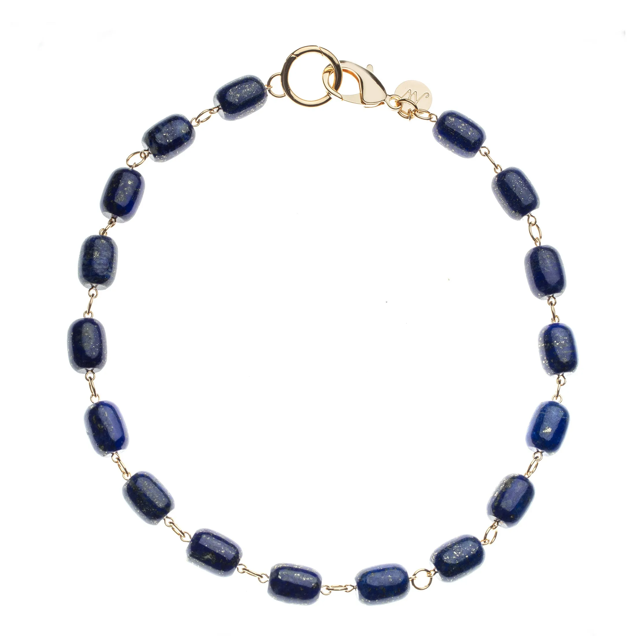 Chunky Lapis Lariat Necklace sold by Jane Win product image thumbnail 3