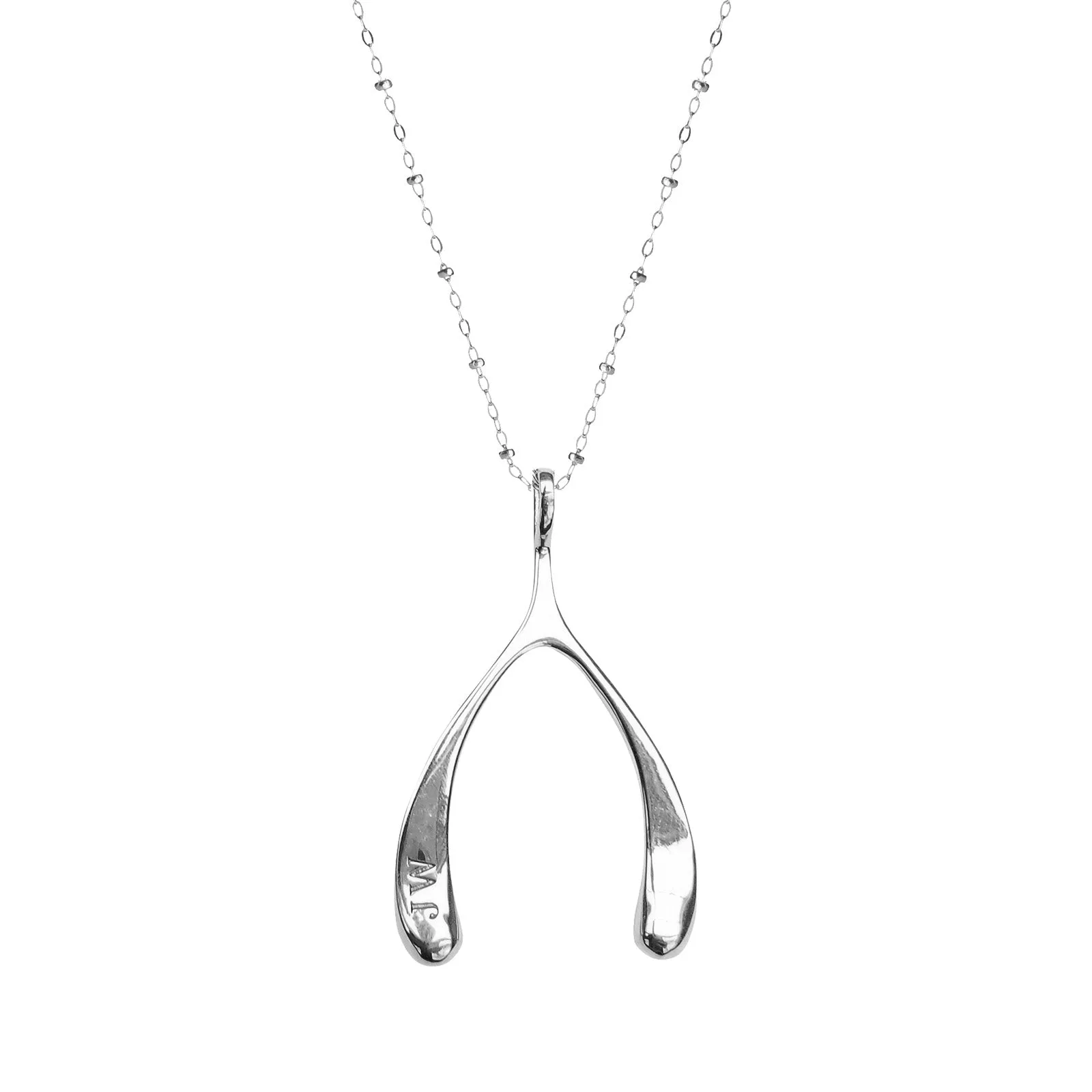 LUCKY Silver Wishbone Pendant sold by Jane Win product image thumbnail 2