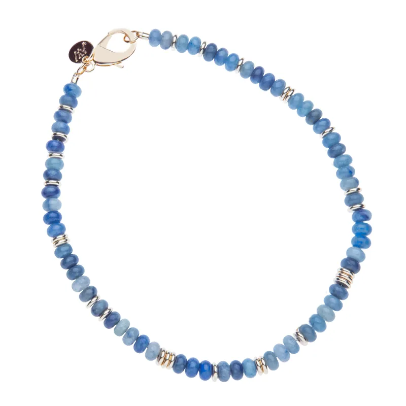 Gumdrop Beaded Necklace in Kyanite sold by Jane Win