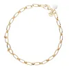 Wheels of Fortune Chain with Mother of Pearl Bead sold by Jane Win