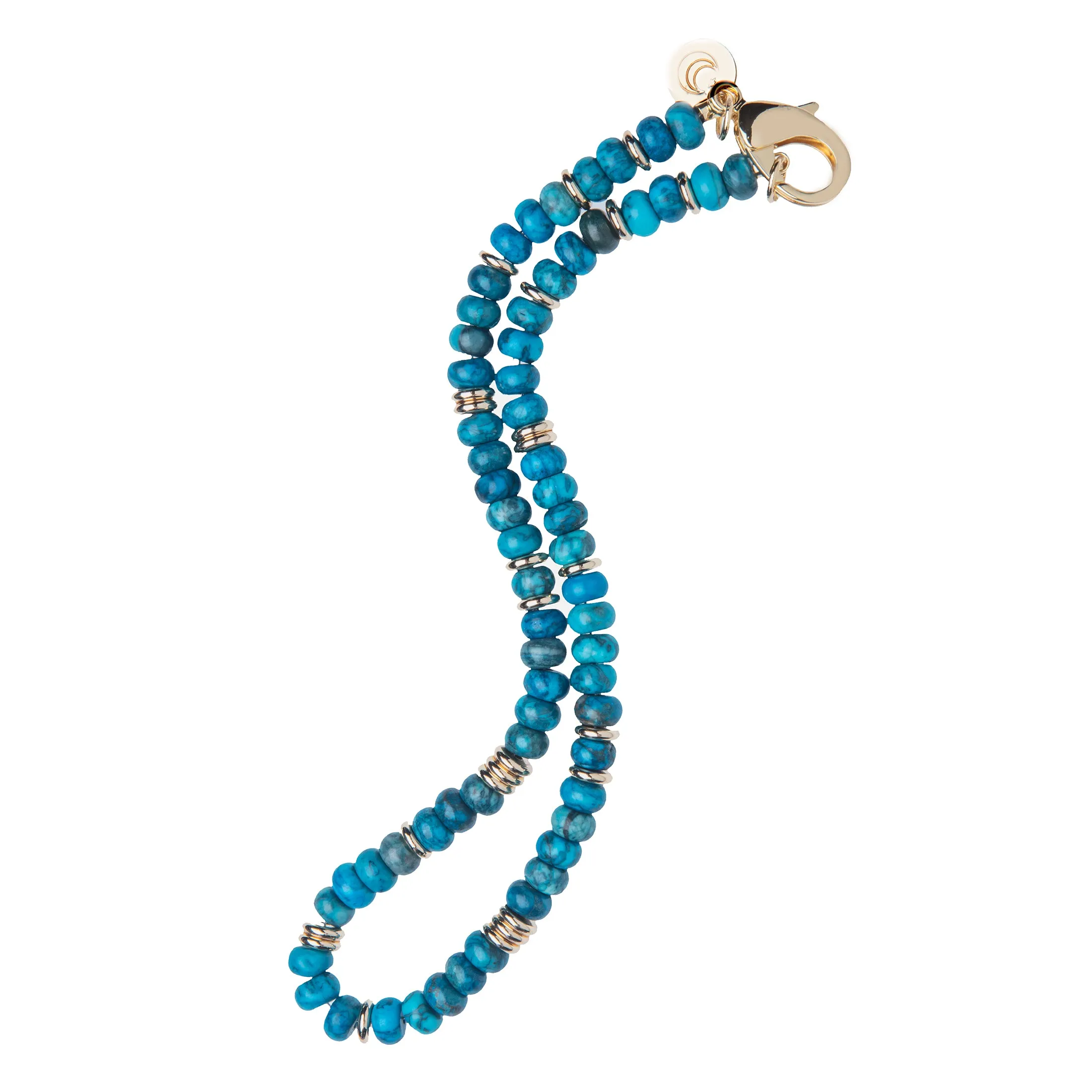 Gumdrop Beaded Necklace in Dark Turquoise sold by Jane Win product image thumbnail 3