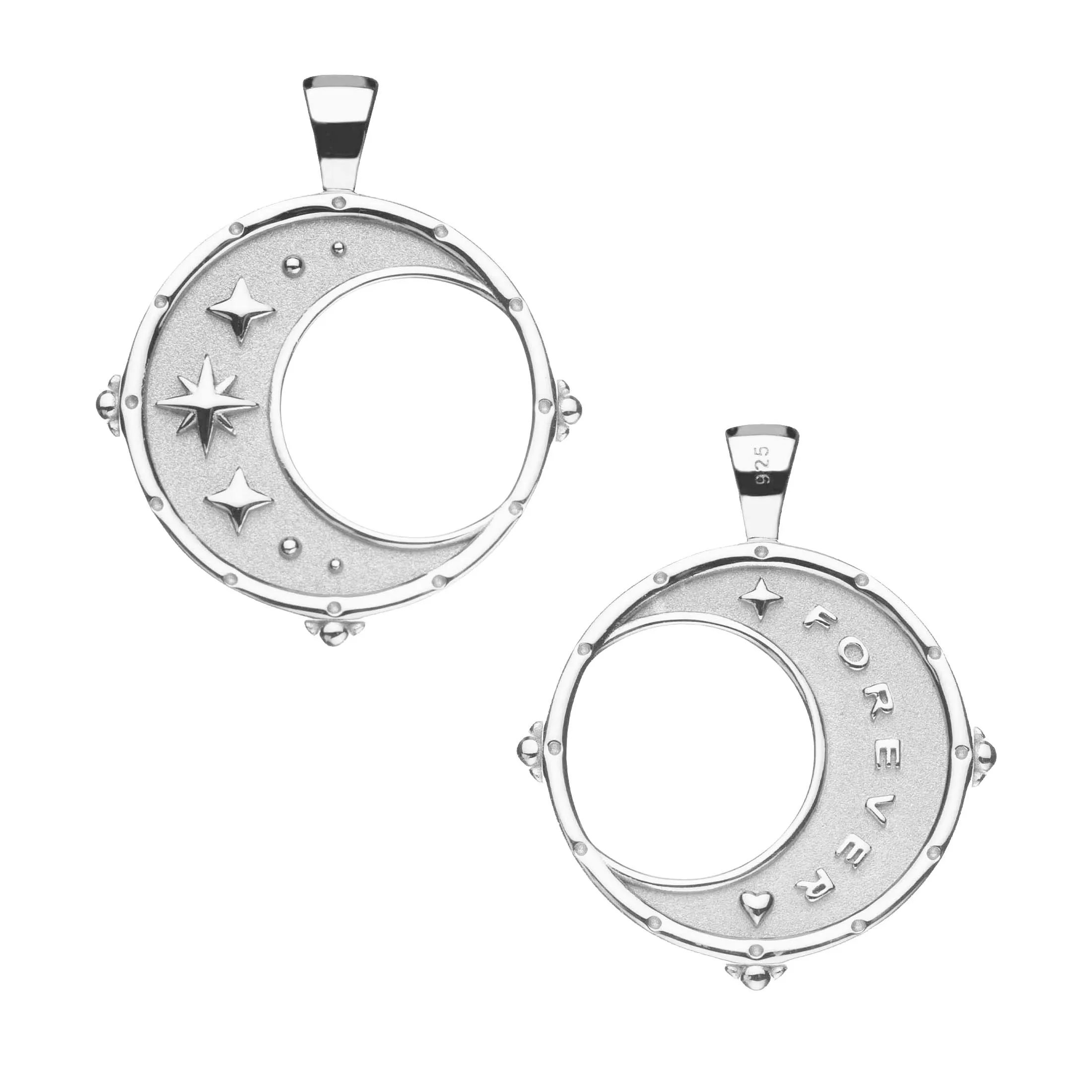 FOREVER Moon and Back Pendant Coin in Silver SALE sold by Jane Win product image thumbnail 2