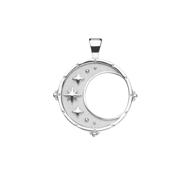 FOREVER Moon and Back Pendant Coin in Silver SALE sold by Jane Win
