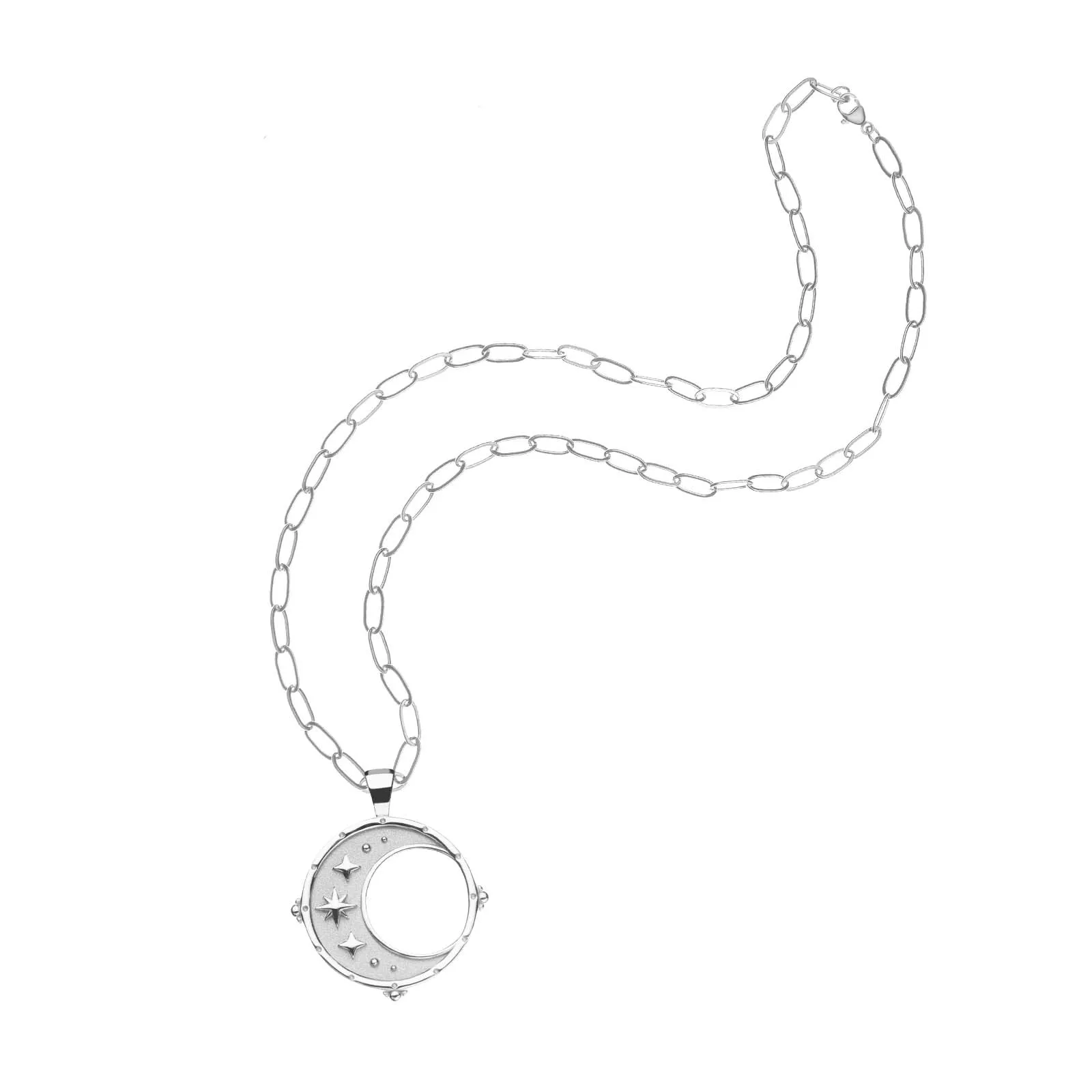 FOREVER Moon and Back Pendant Coin in Silver SALE sold by Jane Win product image thumbnail 4