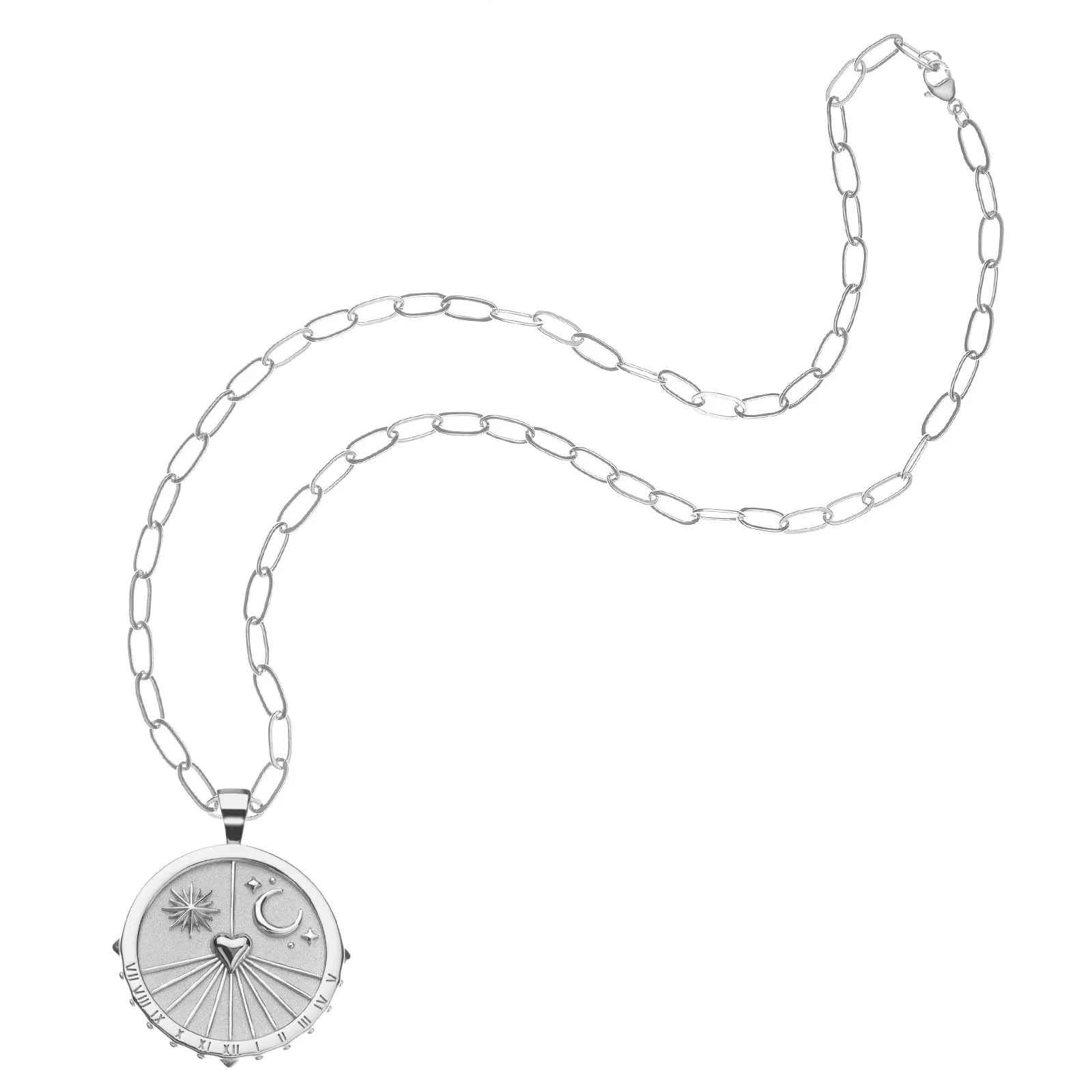 FOREVER Sundial Pendant Coin in Silver sold by Jane Win product image thumbnail 5