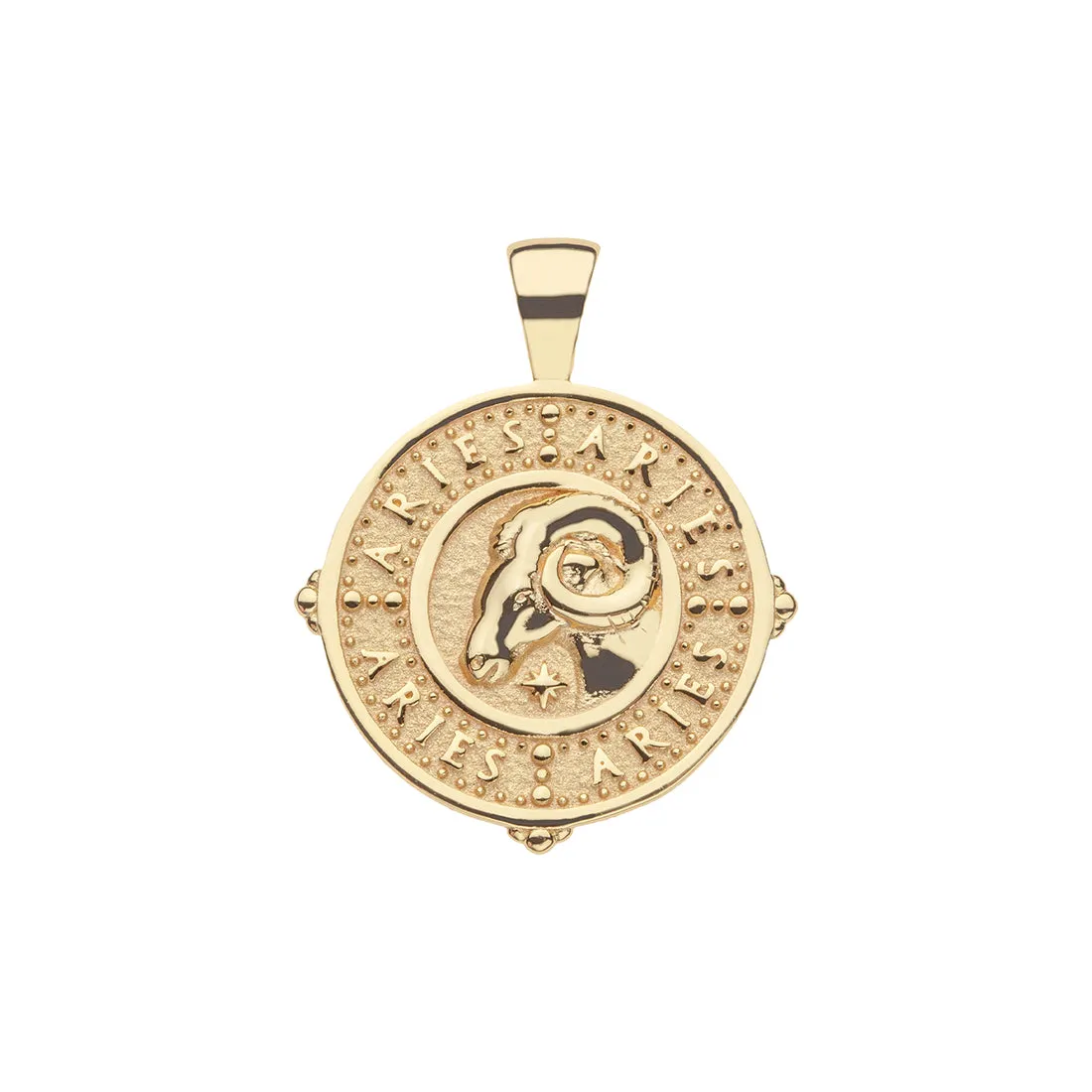 ARIES JW Zodiac Pendant Coin - Mar 21 - Apr 19 sold by Jane Win