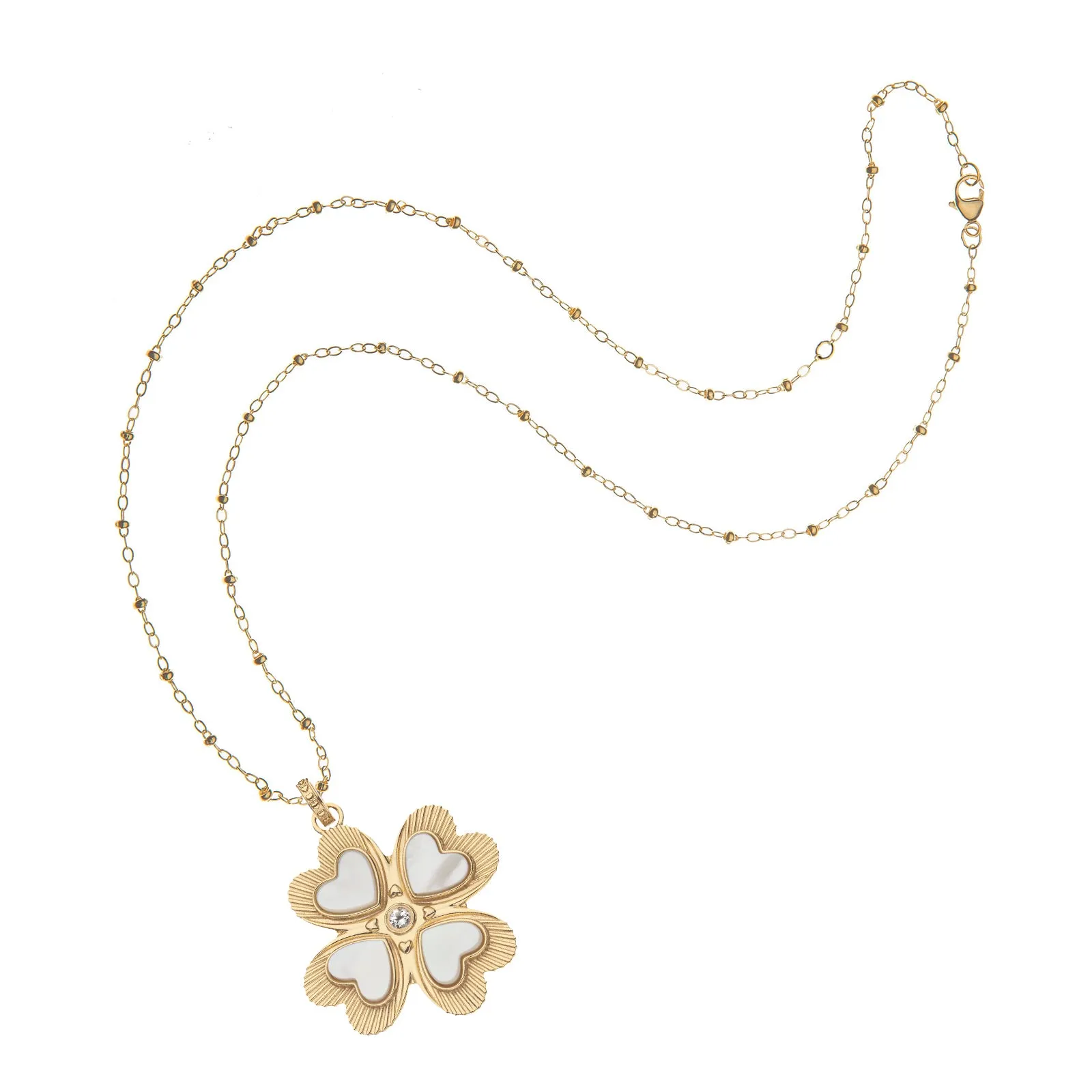 LUCKY in Love Clover Pendant with Mother of Pearl sold by Jane Win product image thumbnail 4