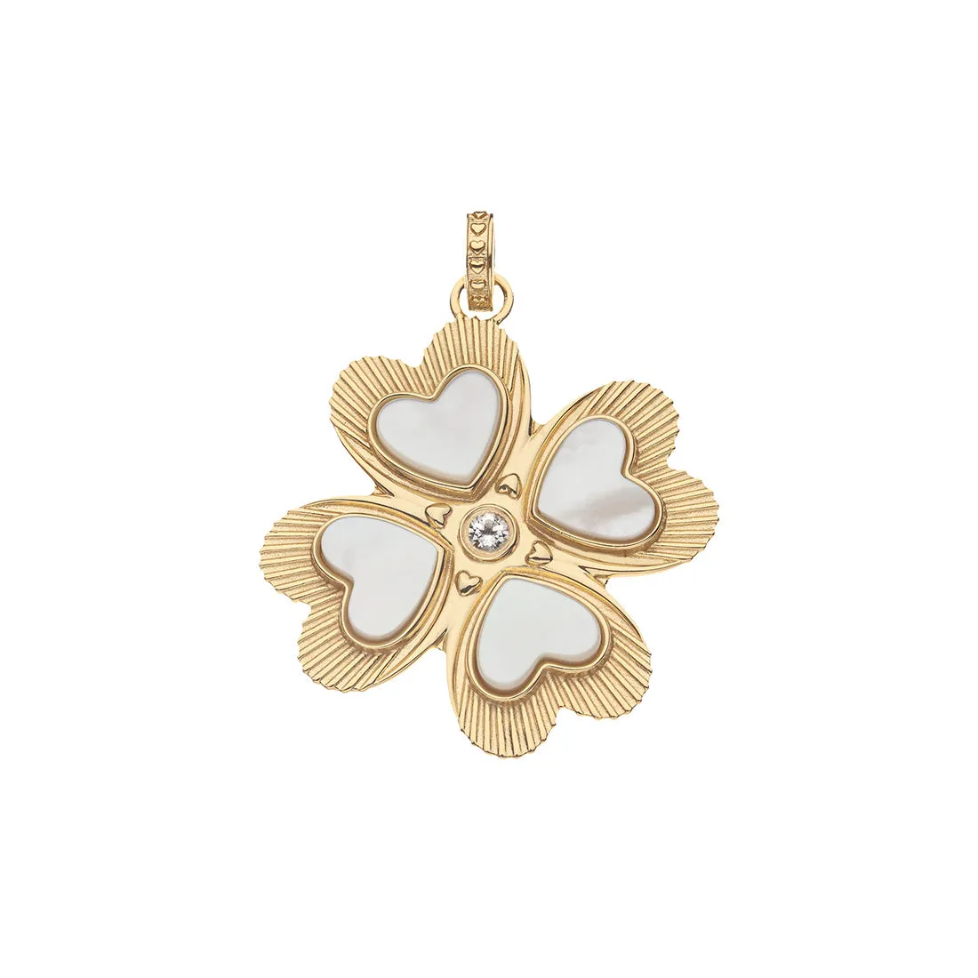 LUCKY in Love Clover Pendant with Mother of Pearl sold by Jane Win