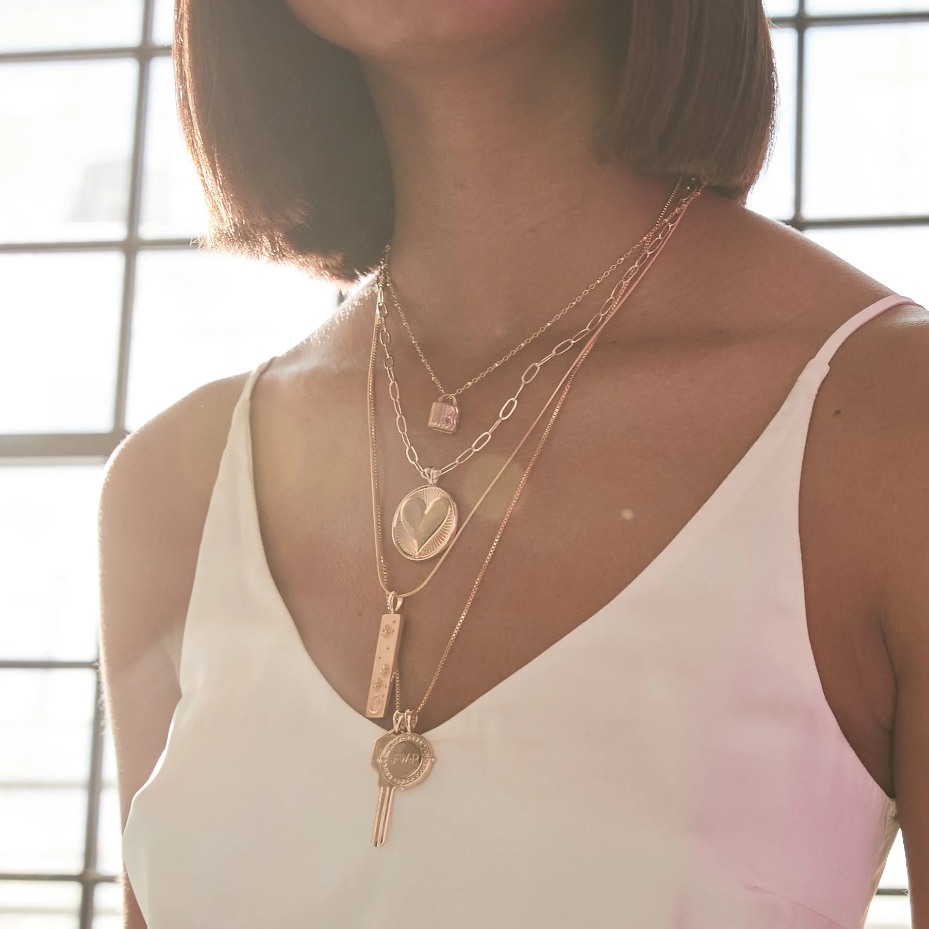 LOVE Locked Letters in 10k sold by Jane Win product image thumbnail 2